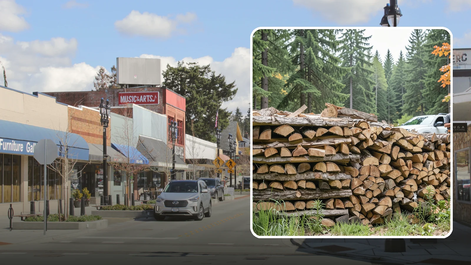 Indoor Firewood Stocking in Bothell, King County, WA - We keep a tidy indoor supply of firewood stocked near your stove or fireplace so a dry load is always within arm's reach.