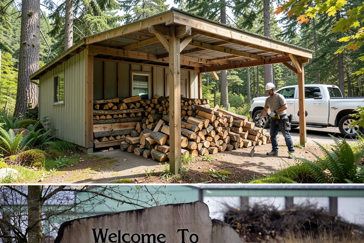 Indoor Firewood Stocking in Buckley, Pierce County, WA - Keep an indoor supply stocked through fall and winter when you burn most often.