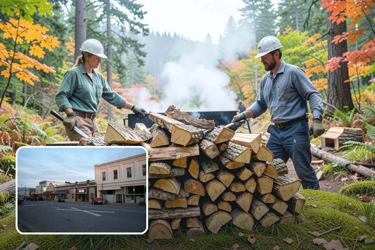 Indoor Firewood Stocking in Burlington, Skagit County, WA - Dry, ready wood always waiting by the fire