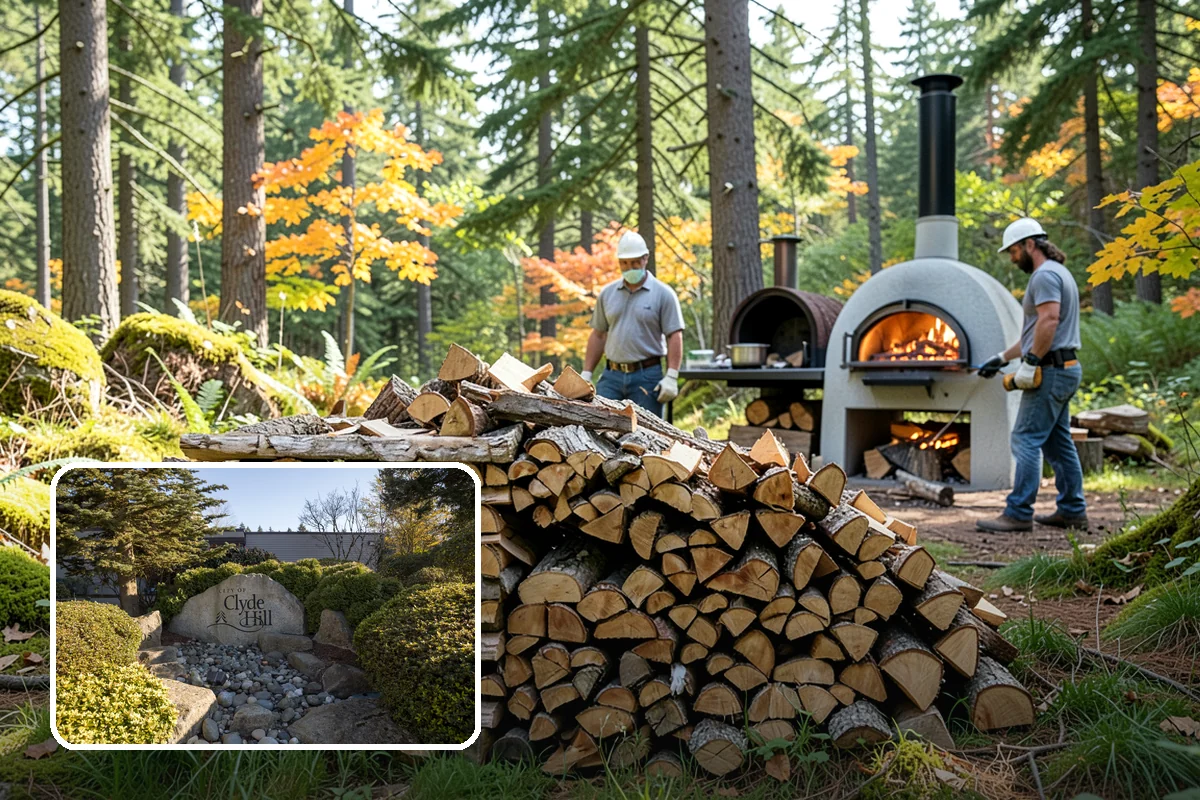 Indoor Firewood Stocking in Clyde Hill, King County, WA - Dry, ready wood always waiting by the fire