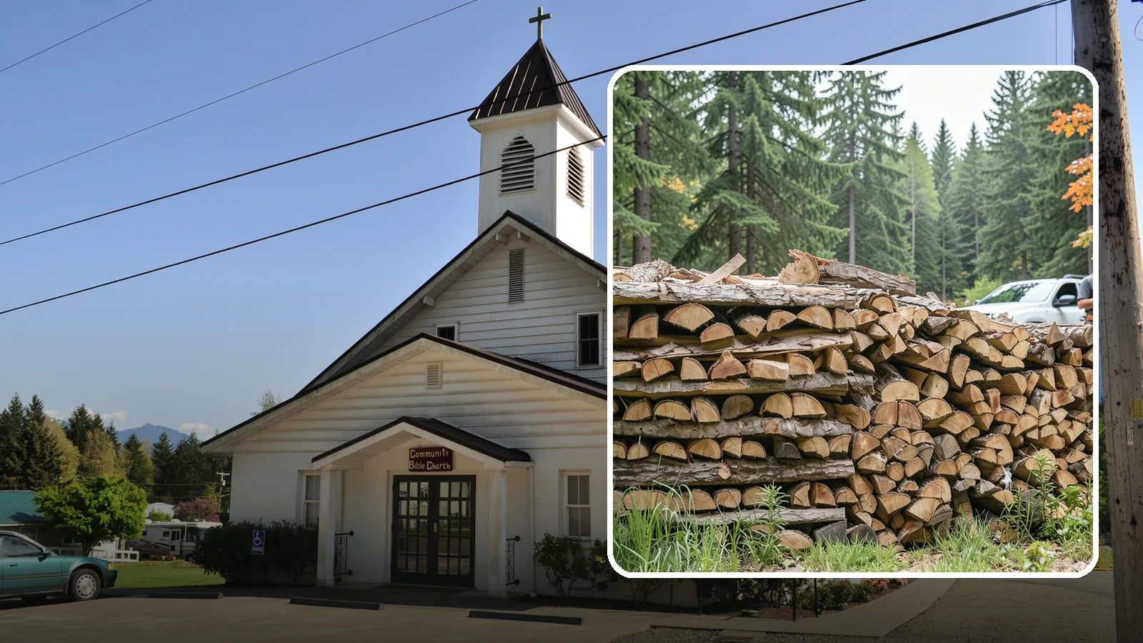 Indoor Firewood Stocking in Concrete, Skagit County, WA - We keep a tidy indoor supply of firewood stocked near your stove or fireplace so a dry load is always within arm's reach.