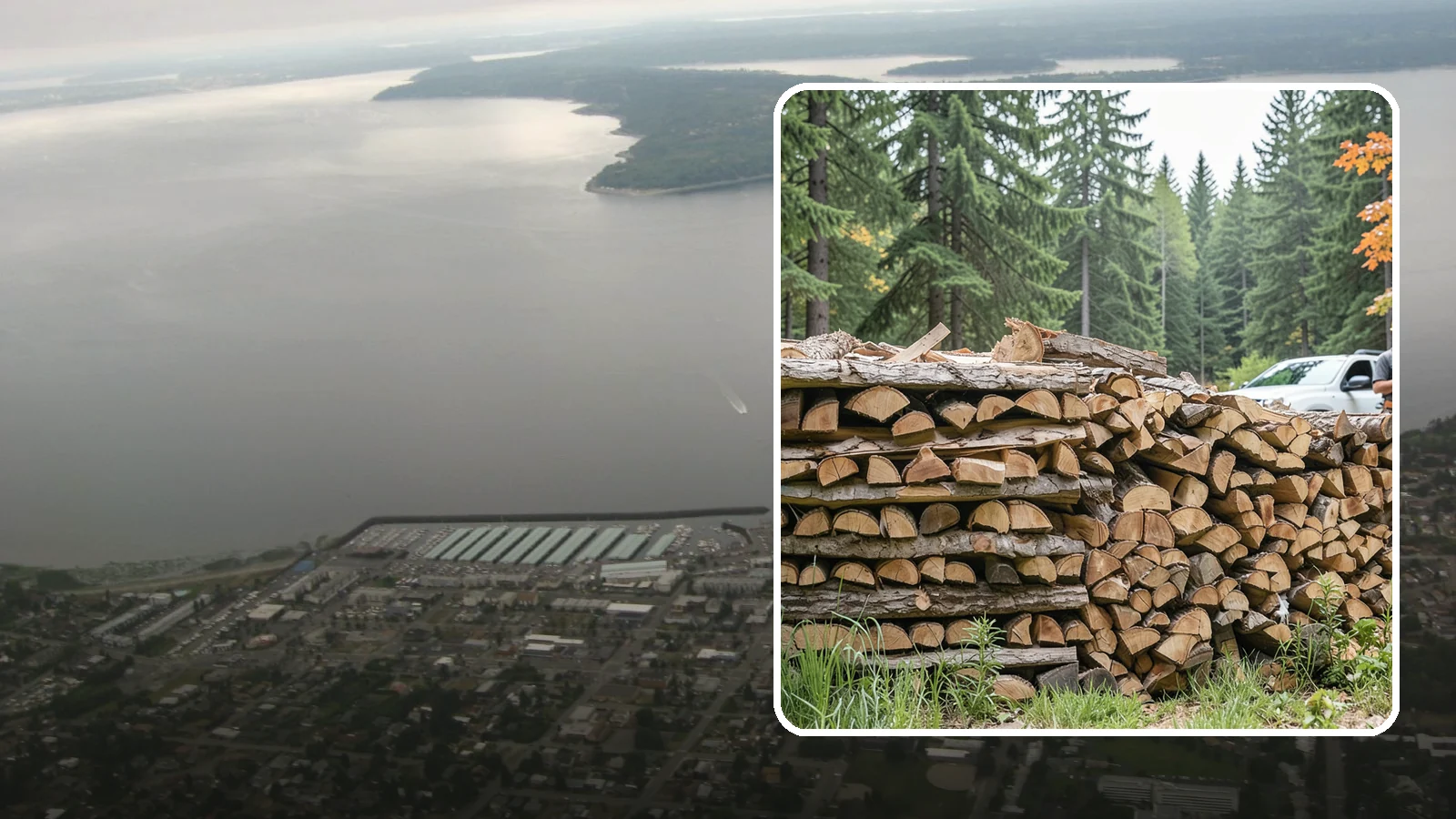 Indoor Firewood Stocking in Des Moines, King County, WA - We keep a tidy indoor supply of firewood stocked near your stove or fireplace so a dry load is always within arm's reach.