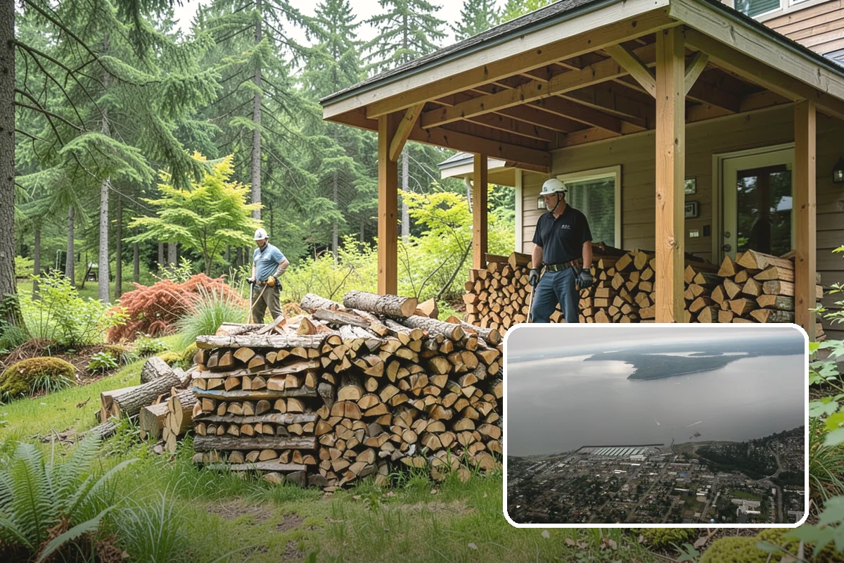 Indoor Firewood Stocking in Des Moines, King County, WA - Dry, ready wood always waiting by the fire