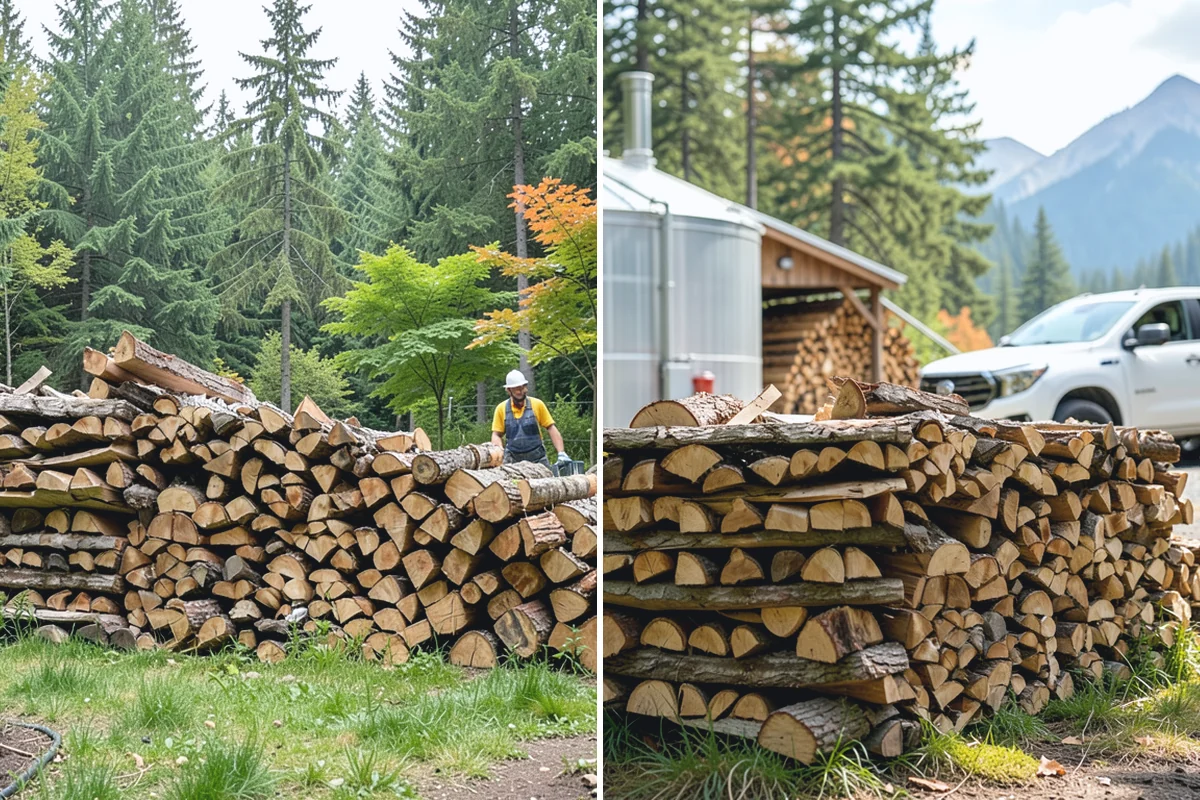 Indoor Firewood Stocking in Des Moines, King County, WA - Choose an indoor rack or hearth location
