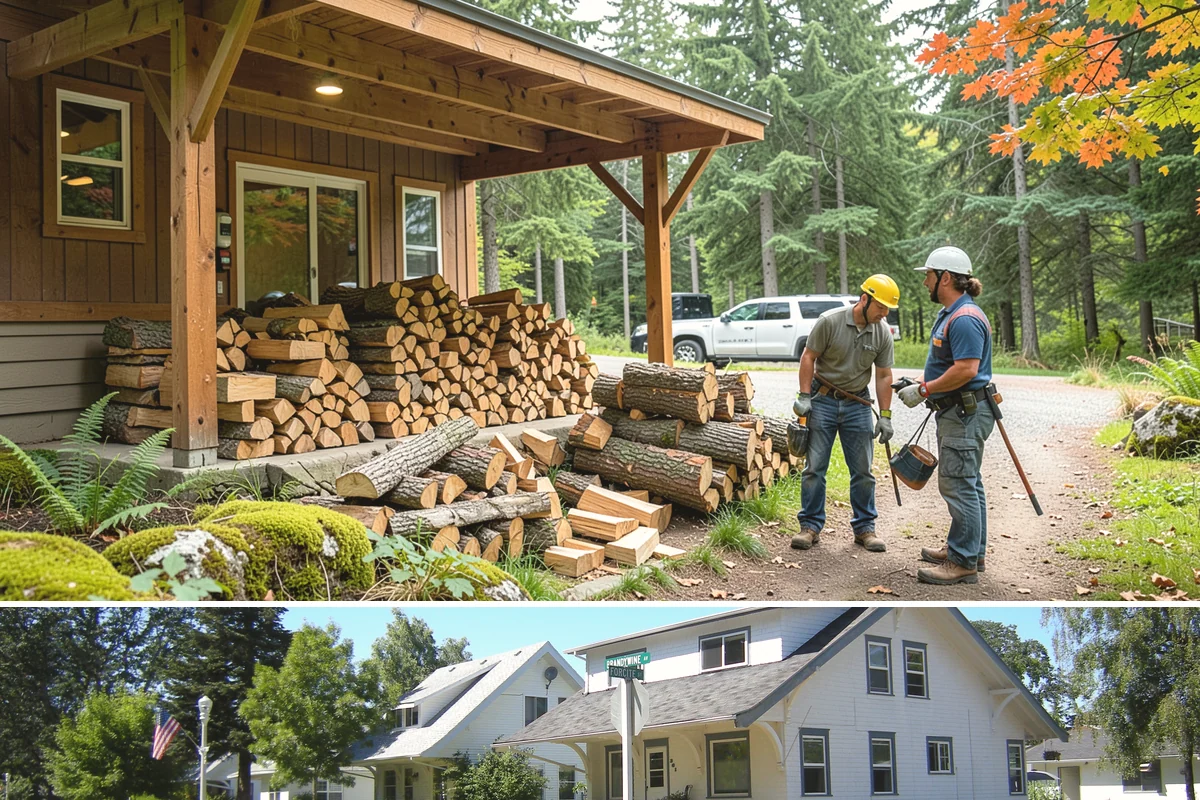 Indoor Firewood Stocking in DuPont, Pierce County, WA - Keep an indoor supply stocked through fall and winter when you burn most often.