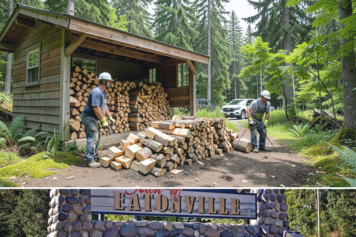 Indoor Firewood Stocking in Eatonville, Pierce County, WA - Keep an indoor supply stocked through fall and winter when you burn most often.