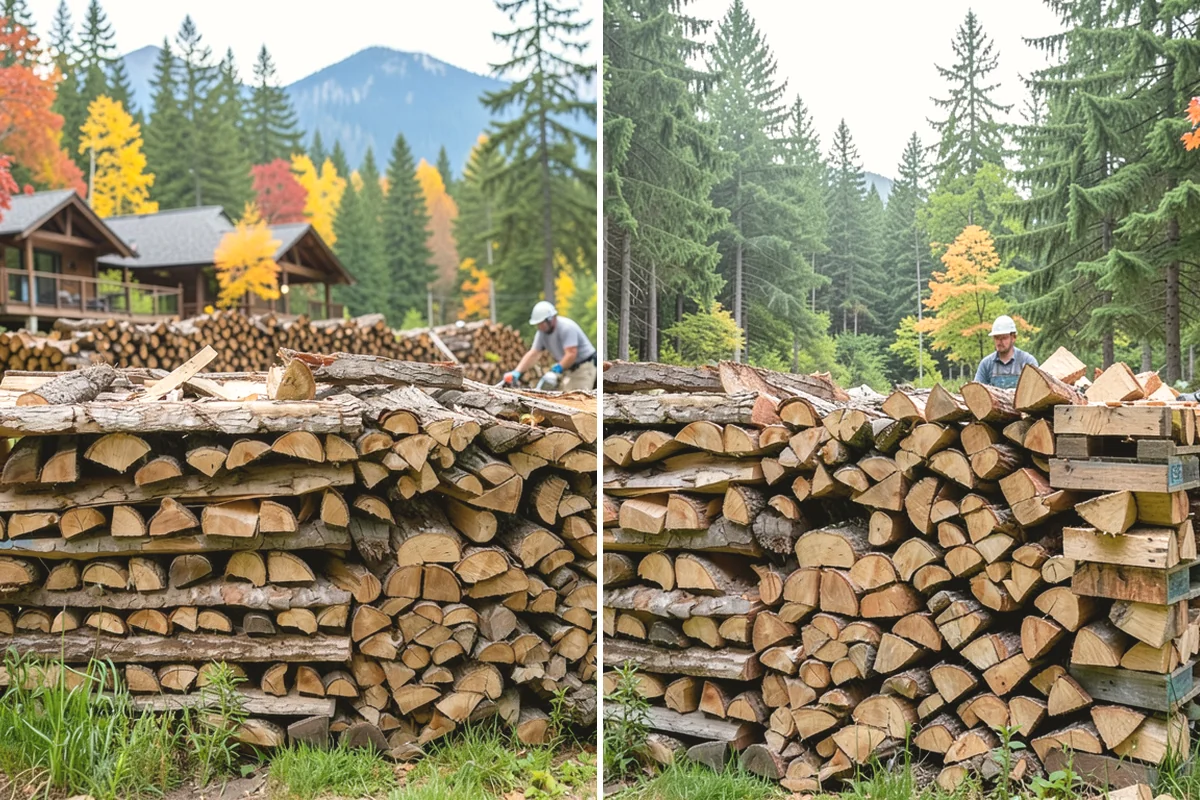 Indoor Firewood Stocking in Edgewood, WA - Choose an indoor rack or hearth location