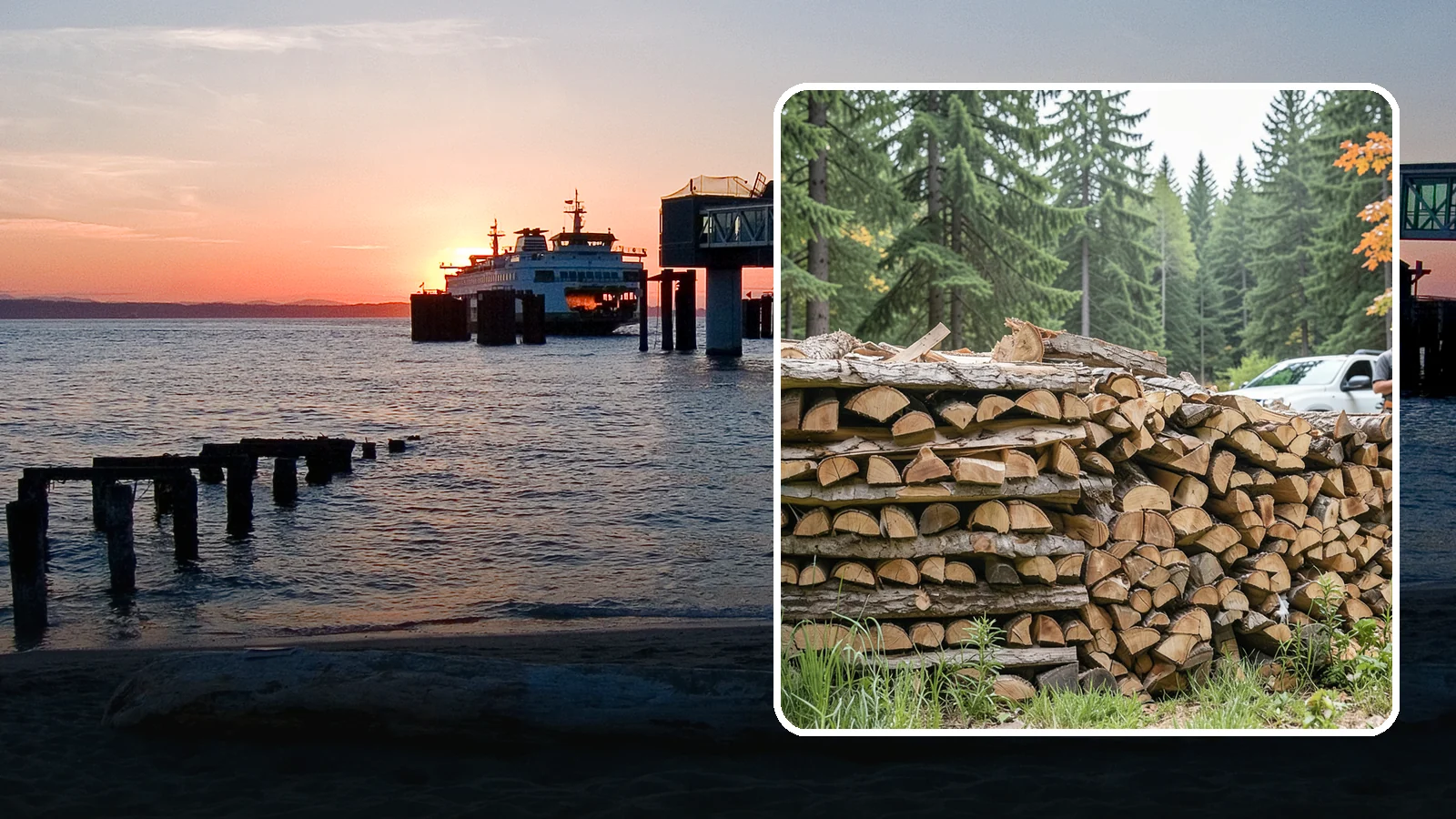 Indoor Firewood Stocking in Edmonds, Snohomish County, WA - We keep a tidy indoor supply of firewood stocked near your stove or fireplace so a dry load is always within arm's reach.