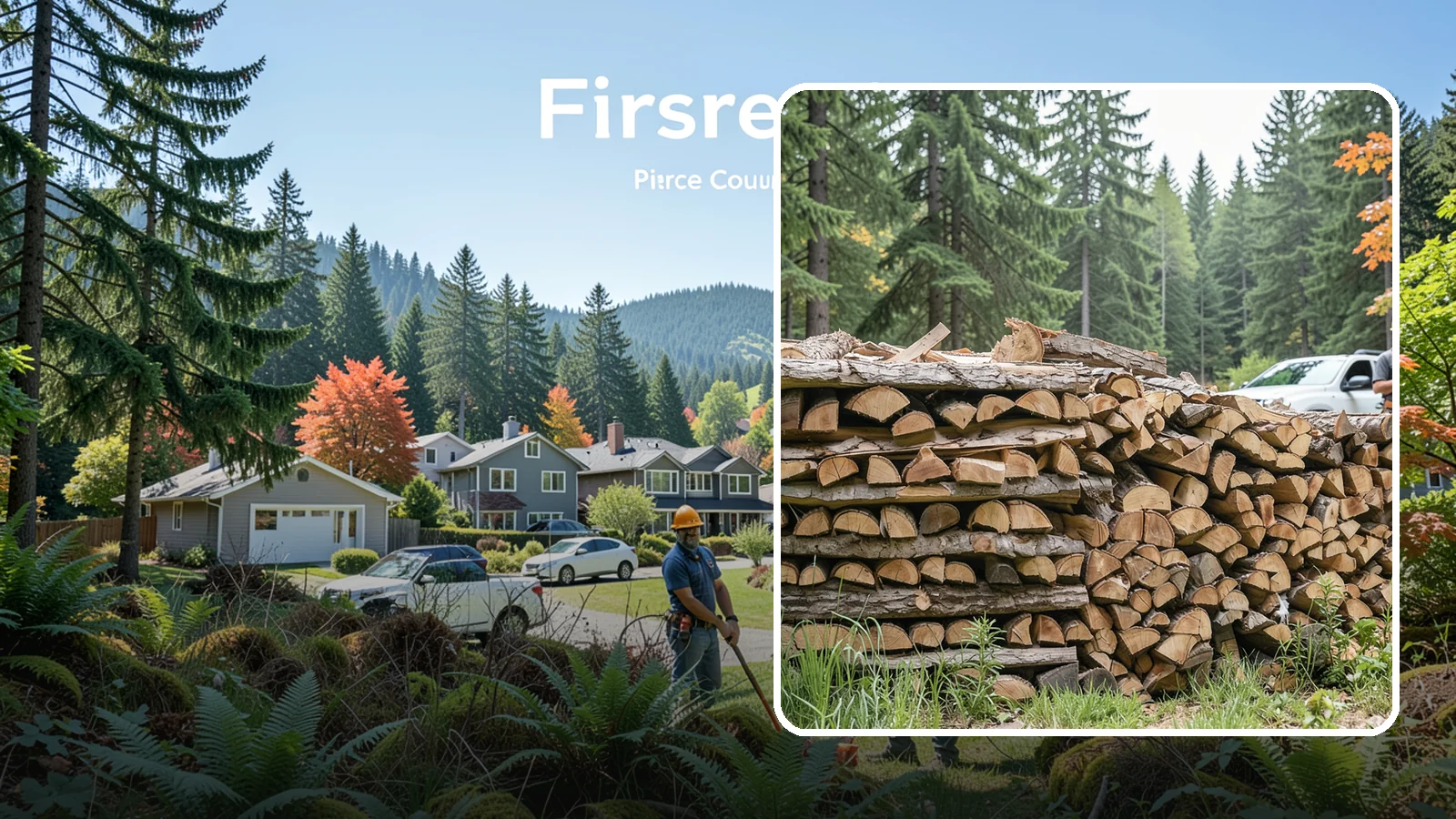 Indoor Firewood Stocking in Fircrest, Pierce County, WA - We keep a tidy indoor supply of firewood stocked near your stove or fireplace so a dry load is always within arm's reach.