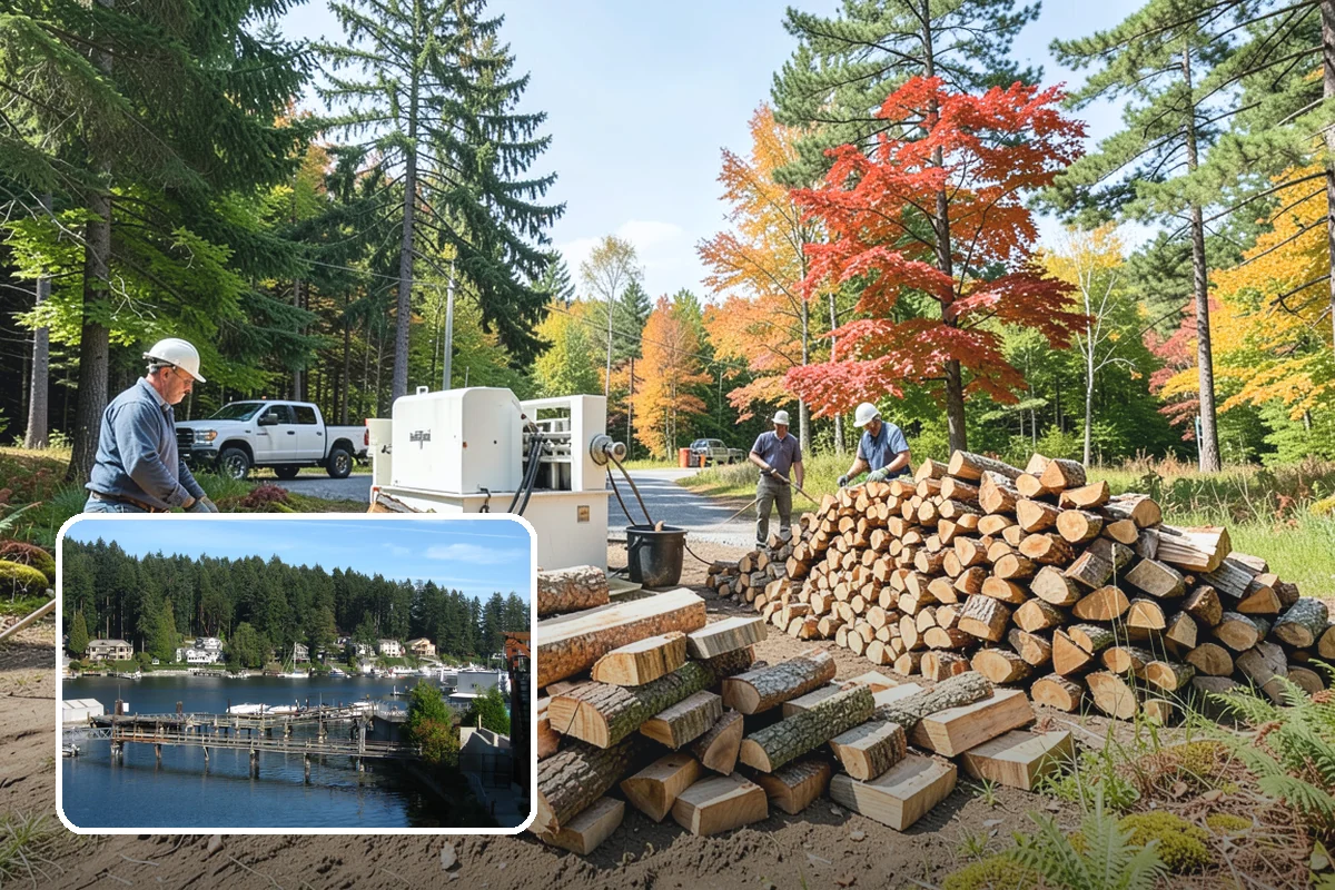 Indoor Firewood Stocking in Gig Harbor, Pierce County, WA - Dry, ready wood always waiting by the fire