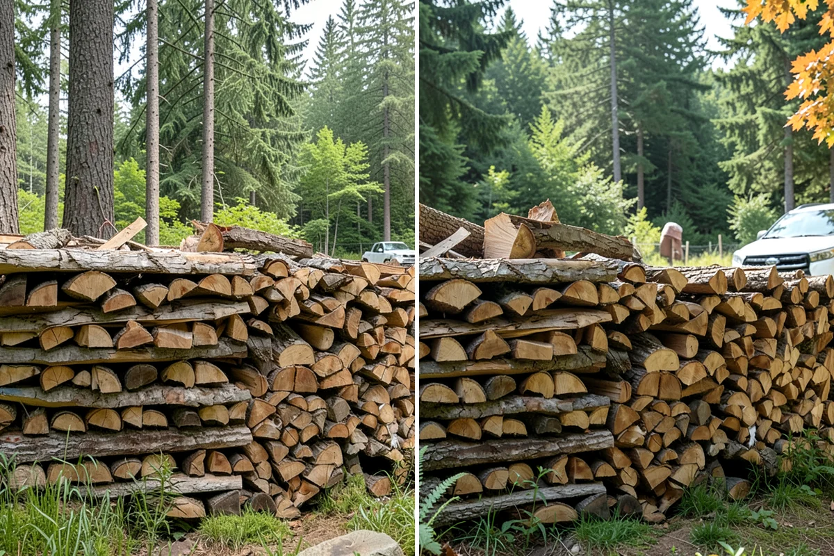 Indoor Firewood Stocking in Gig Harbor, Pierce County, WA - Choose an indoor rack or hearth location