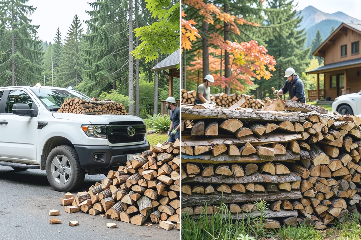 Indoor Firewood Stocking in Granite Falls, Snohomish County, WA - Choose an indoor rack or hearth location