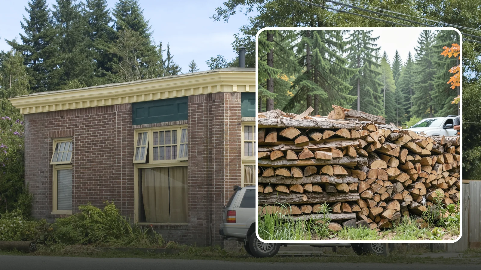 Indoor Firewood Stocking in Hamilton, Skagit County, WA - We keep a tidy indoor supply of firewood stocked near your stove or fireplace so a dry load is always within arm's reach.