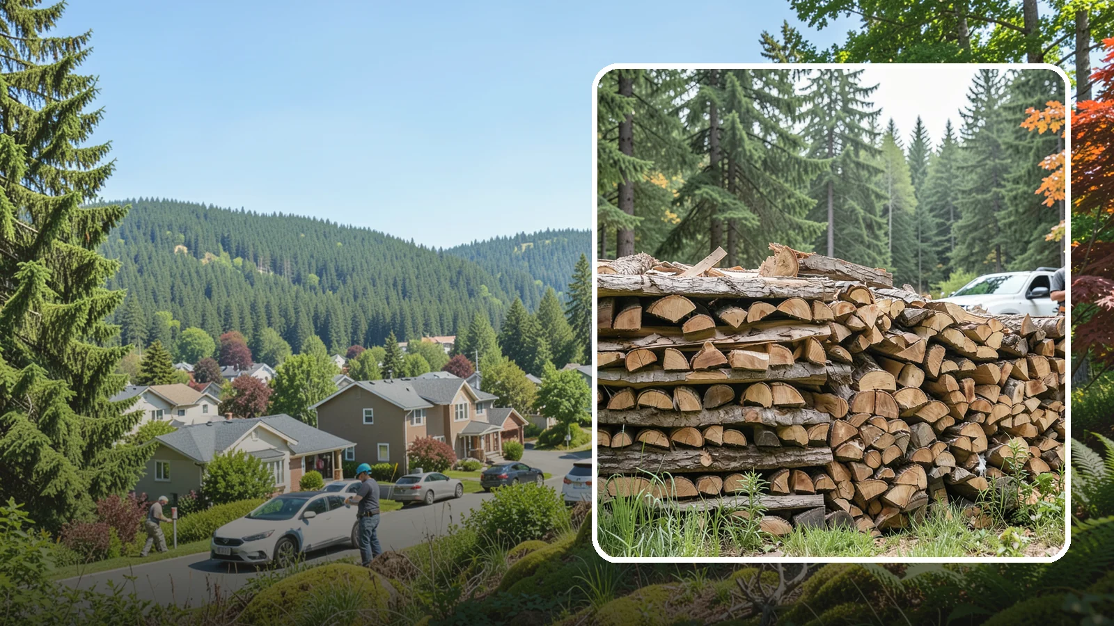 Indoor Firewood Stocking in Index, Snohomish County, WA - We keep a tidy indoor supply of firewood stocked near your stove or fireplace so a dry load is always within arm's reach.