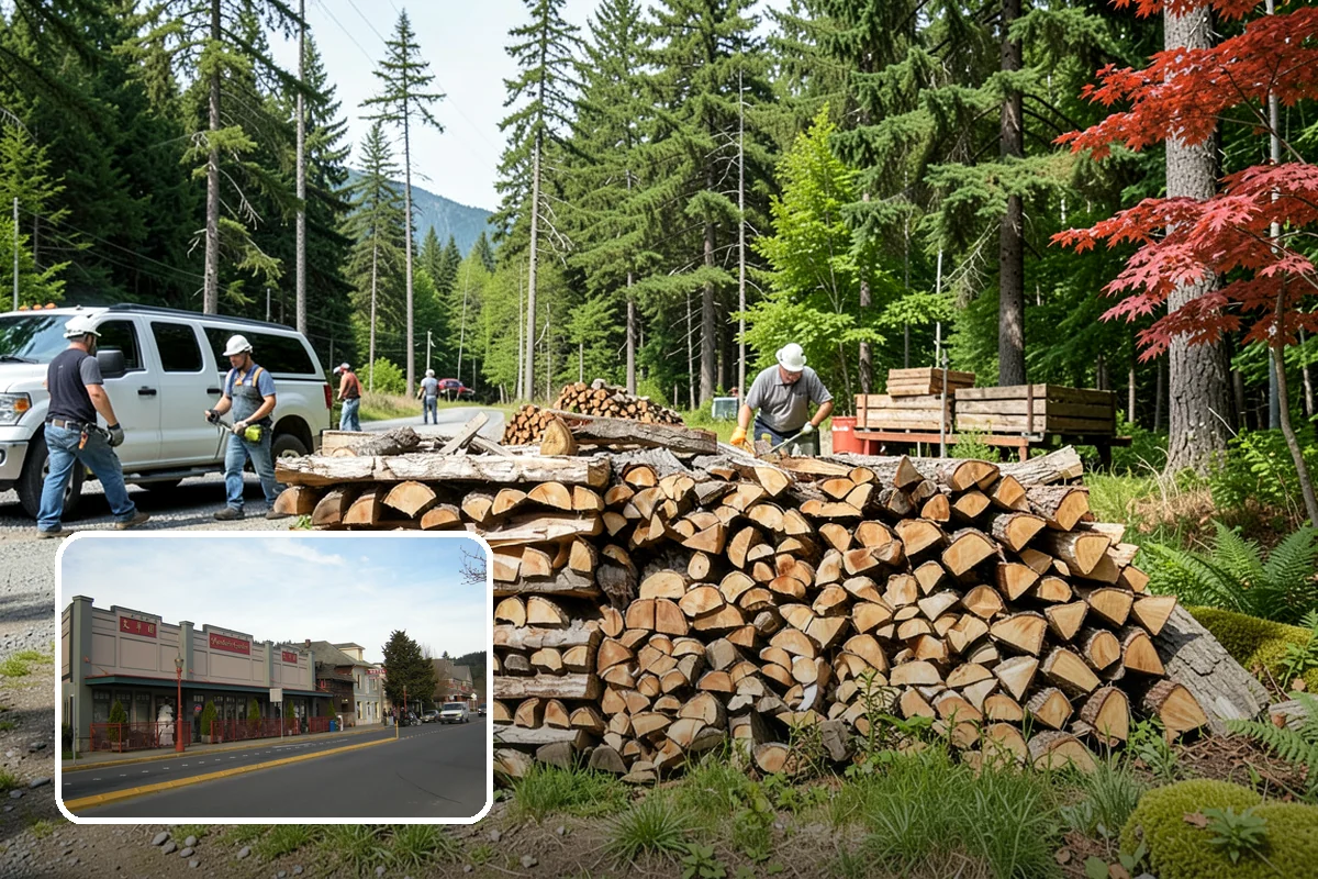 Indoor Firewood Stocking in Issaquah, King County, WA - Dry, ready wood always waiting by the fire