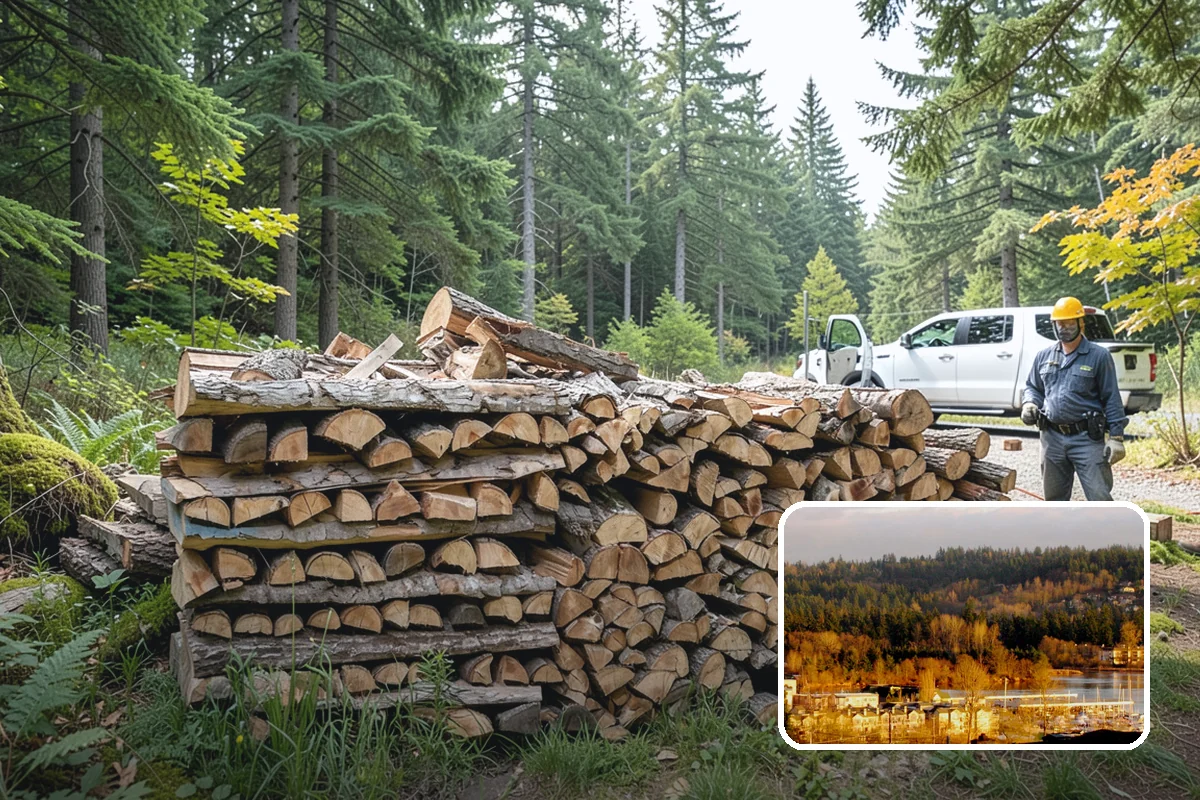 Indoor Firewood Stocking in Kenmore, King County, WA - Dry, ready wood always waiting by the fire