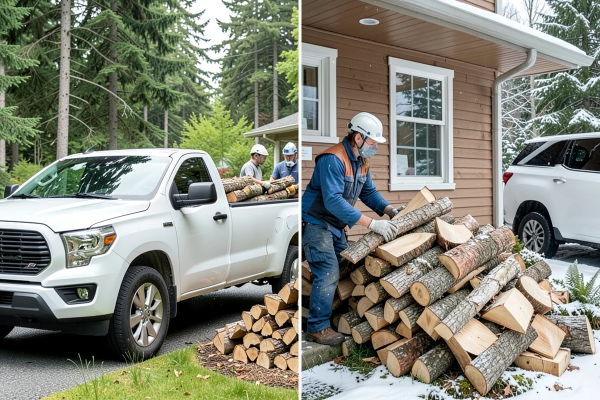 Indoor Firewood Stocking in Kenmore, King County, WA - Choose an indoor rack or hearth location