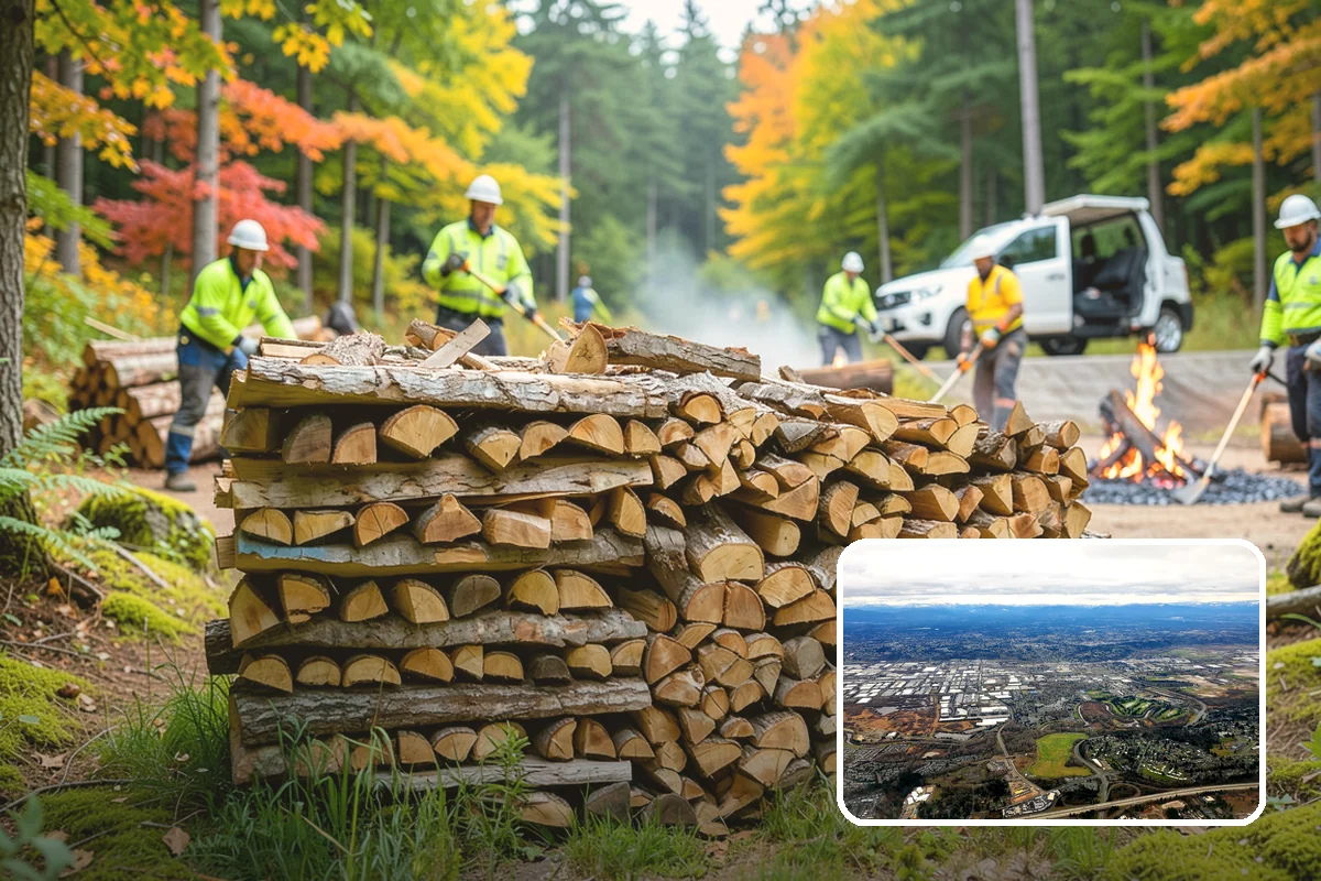 Indoor Firewood Stocking in Kent, King County, WA - Dry, ready wood always waiting by the fire