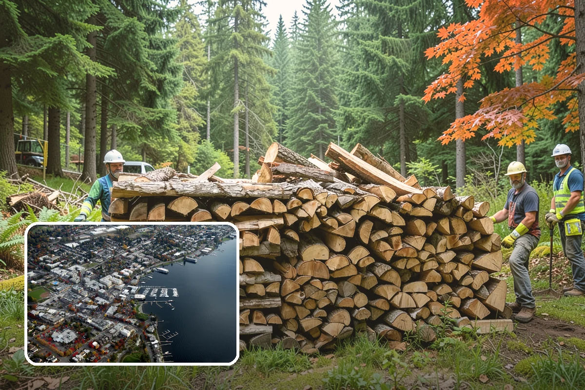 Indoor Firewood Stocking in Kirkland, King County, WA - Dry, ready wood always waiting by the fire