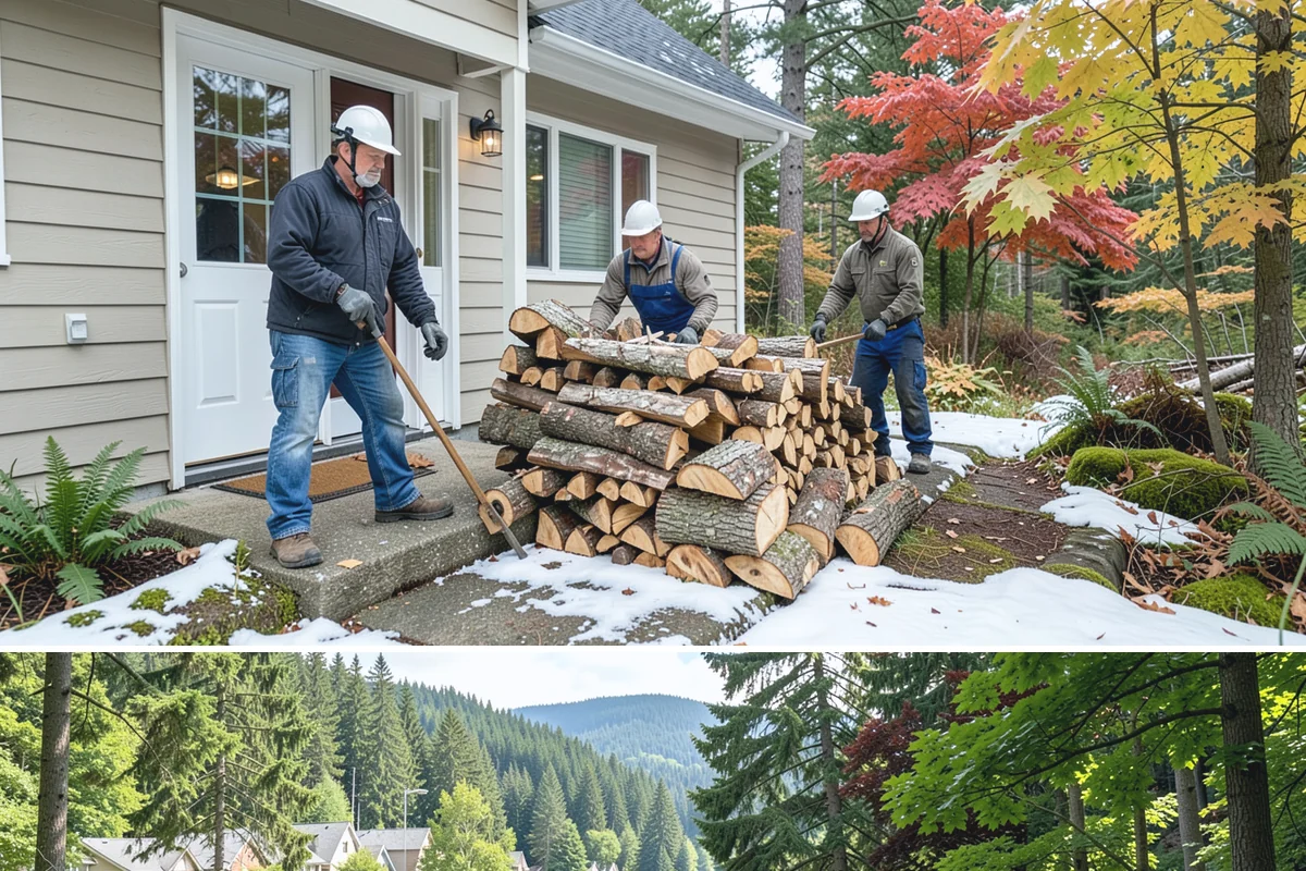 Indoor Firewood Stocking in Lake Forest Park, King County, WA - Keep an indoor supply stocked through fall and winter when you burn most often.