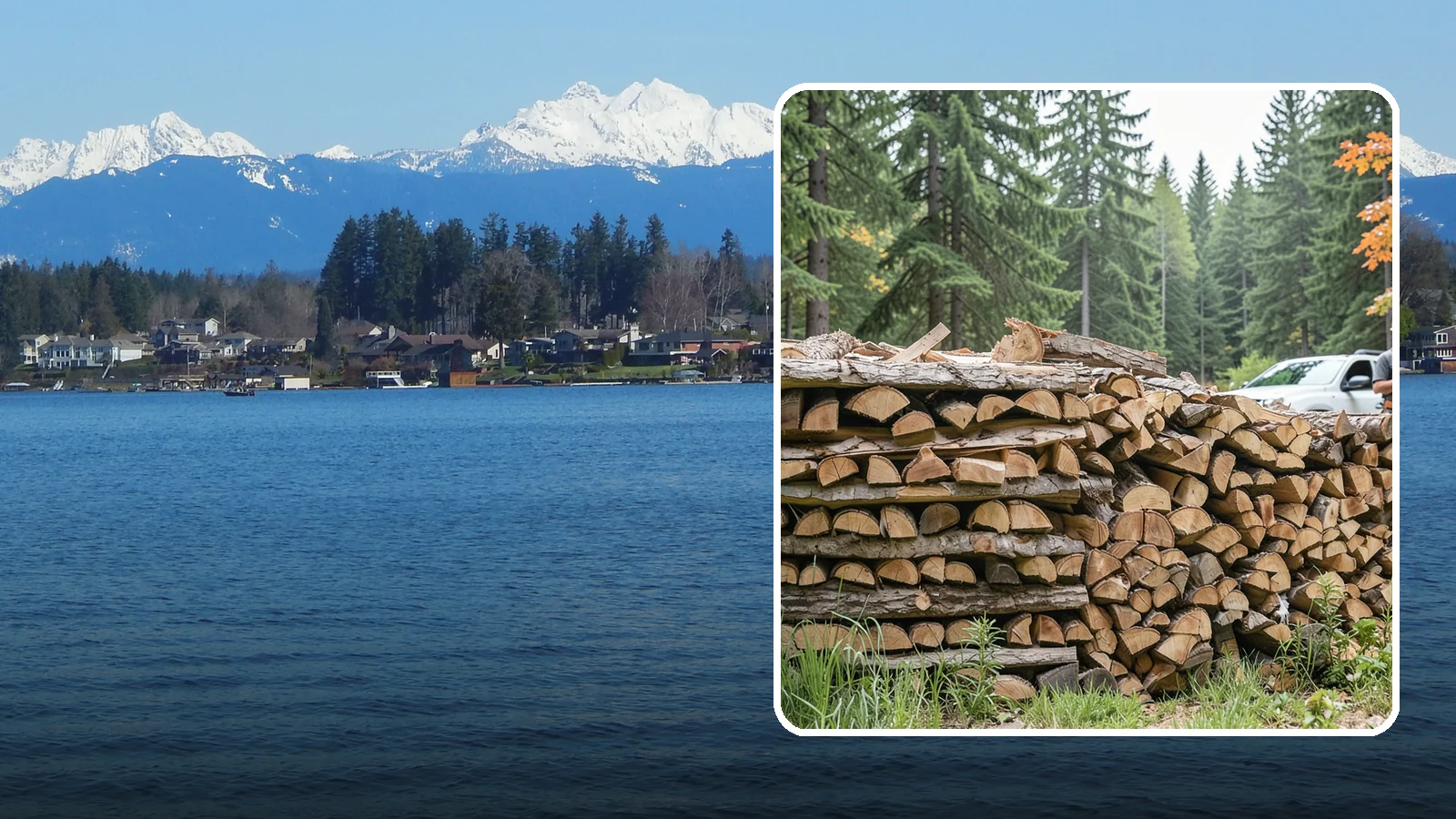 Indoor Firewood Stocking in Lake Stevens, Snohomish County, WA - We keep a tidy indoor supply of firewood stocked near your stove or fireplace so a dry load is always within arm's reach.