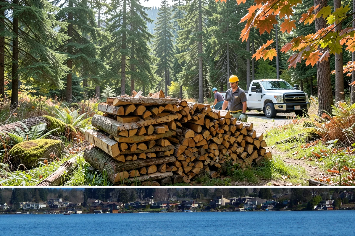 Indoor Firewood Stocking in Lake Stevens, Snohomish County, WA - Keep an indoor supply stocked through fall and winter when you burn most often.