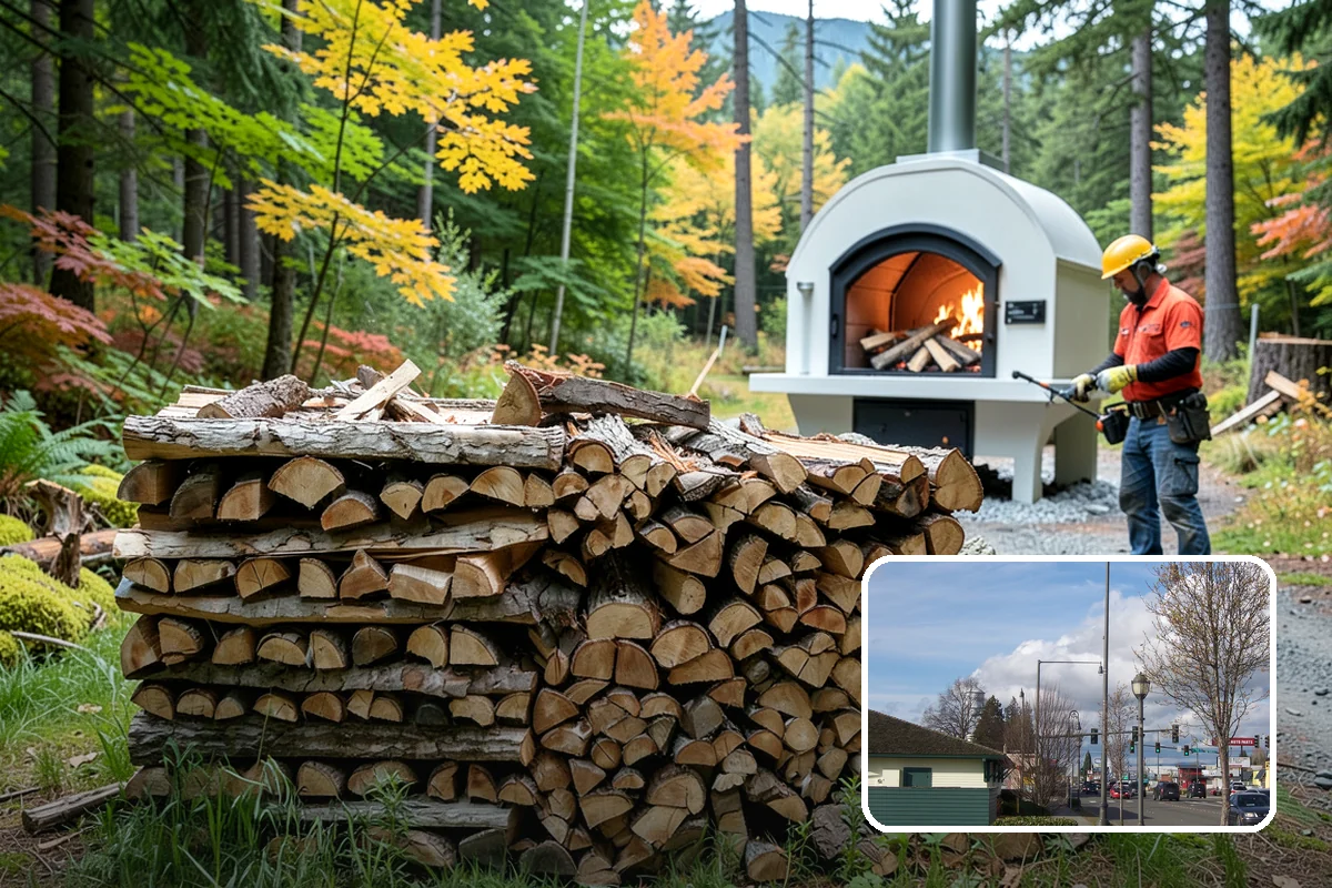 Indoor Firewood Stocking in Marysville, Snohomish County, WA - Dry, ready wood always waiting by the fire