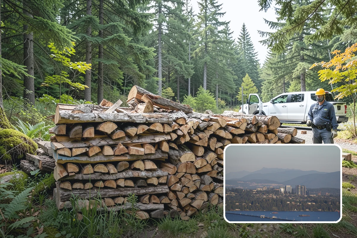 Indoor Firewood Stocking in Medina, King County, WA - Dry, ready wood always waiting by the fire