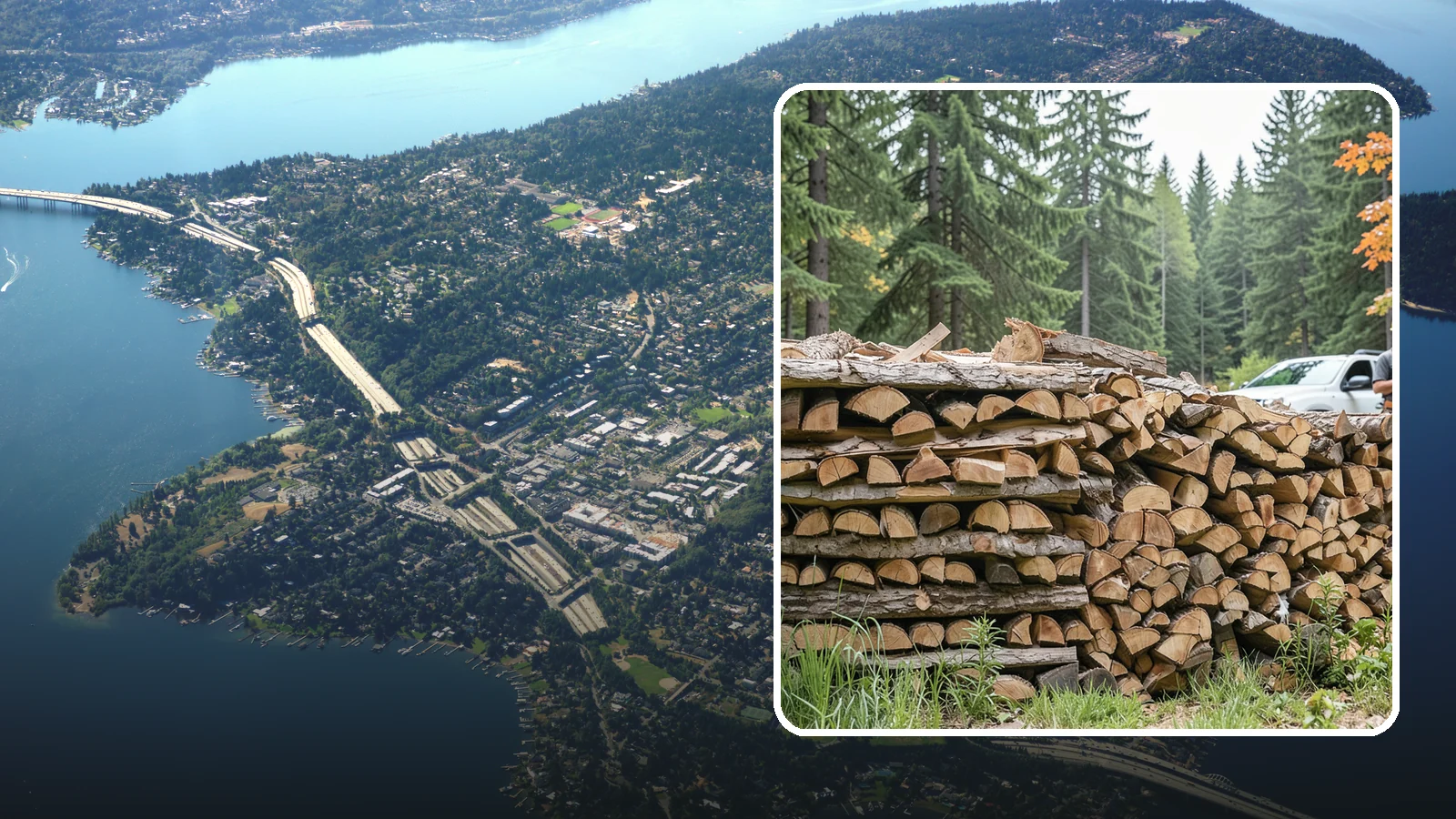 Indoor Firewood Stocking in Mercer Island, King County, WA - We keep a tidy indoor supply of firewood stocked near your stove or fireplace so a dry load is always within arm's reach.