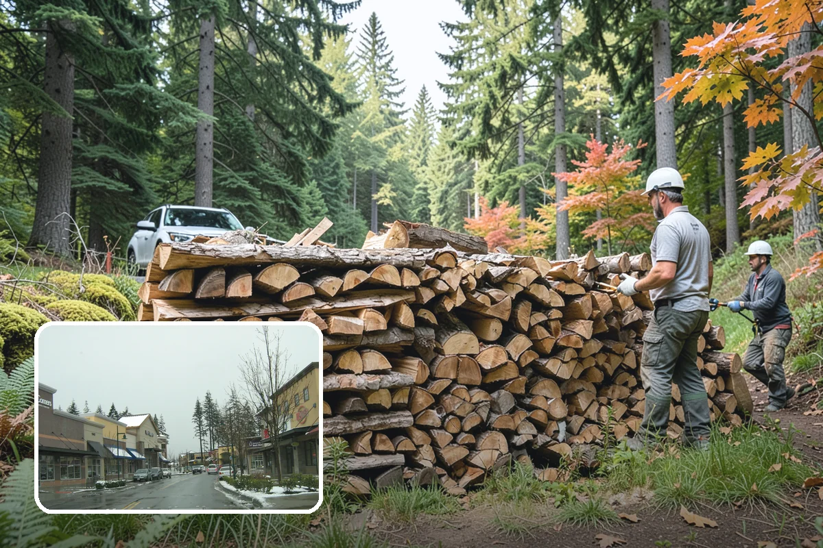 Indoor Firewood Stocking in Mill Creek, Snohomish County, WA - Dry, ready wood always waiting by the fire