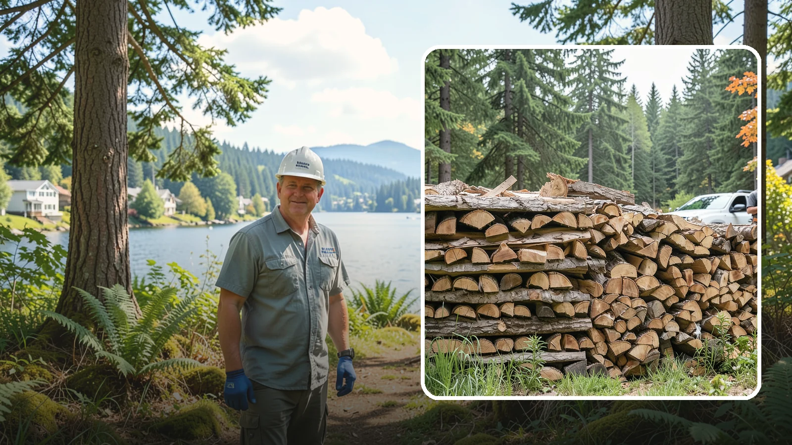 Indoor Firewood Stocking in Milton, King County, WA - We keep a tidy indoor supply of firewood stocked near your stove or fireplace so a dry load is always within arm's reach.