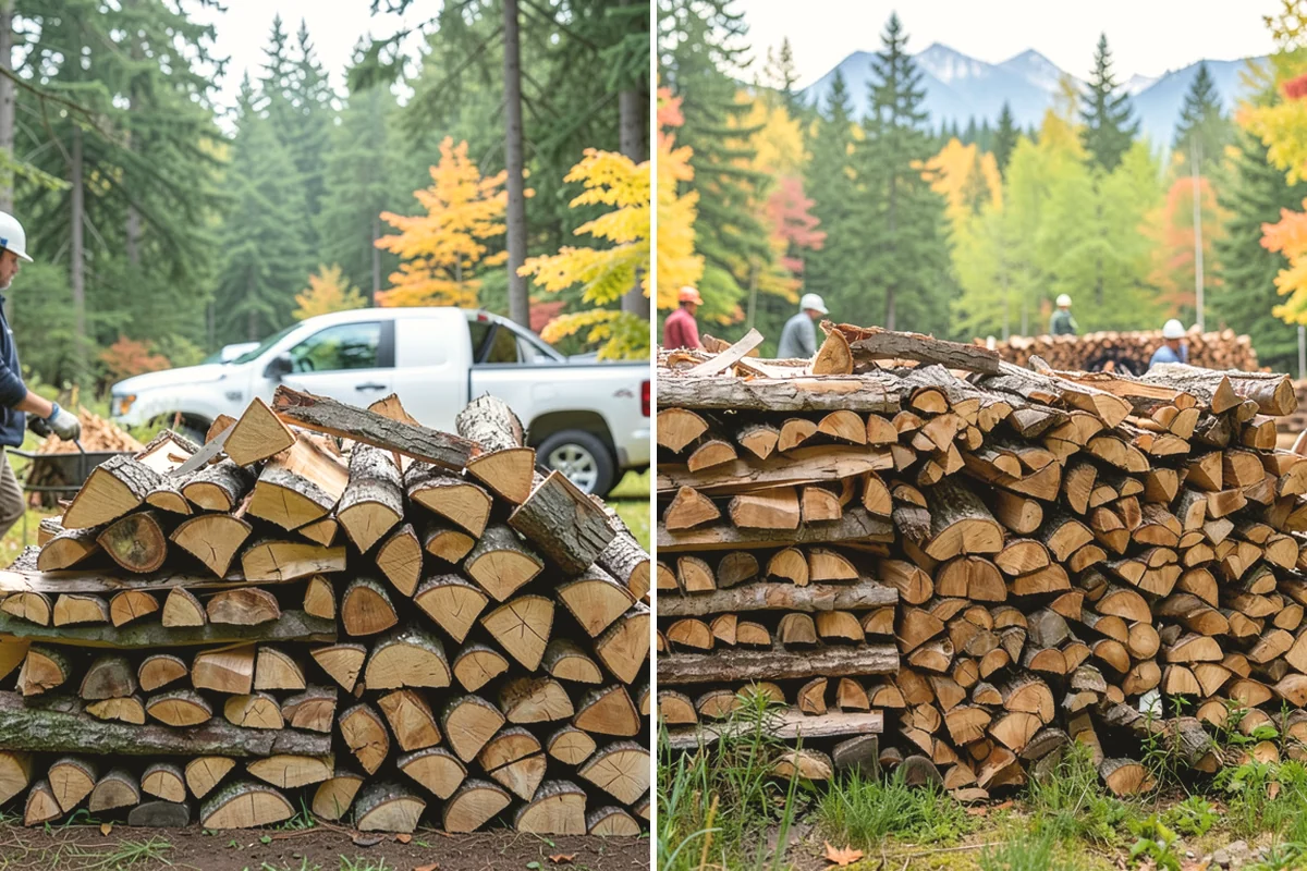 Indoor Firewood Stocking in Monroe, Snohomish County, WA - Choose an indoor rack or hearth location