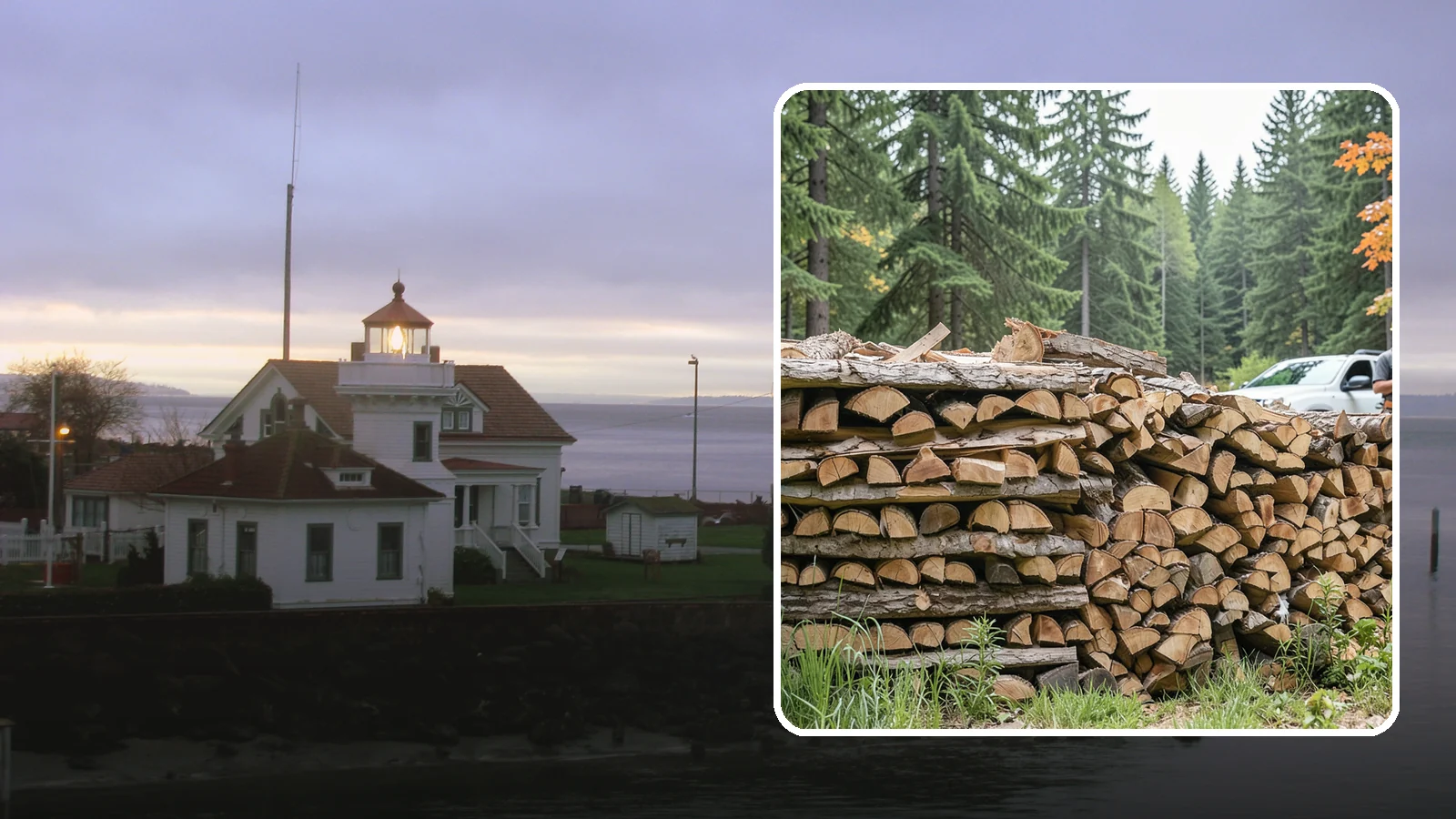 Indoor Firewood Stocking in Mukilteo, Snohomish County, WA - We keep a tidy indoor supply of firewood stocked near your stove or fireplace so a dry load is always within arm's reach.