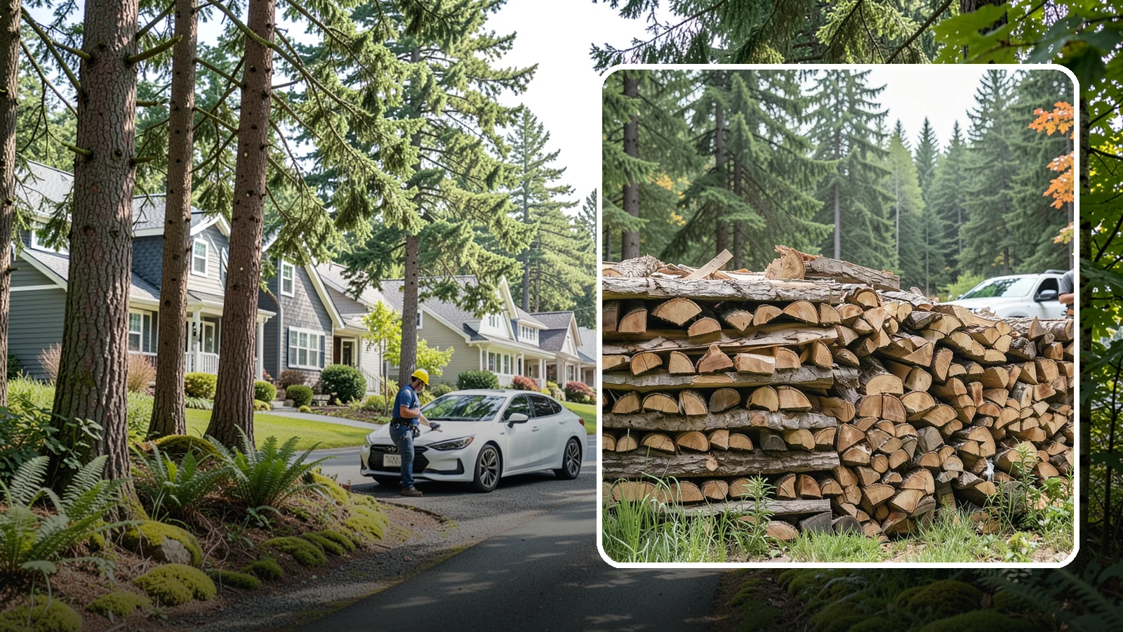 Indoor Firewood Stocking in Normandy Park, King County, WA - We keep a tidy indoor supply of firewood stocked near your stove or fireplace so a dry load is always within arm's reach.