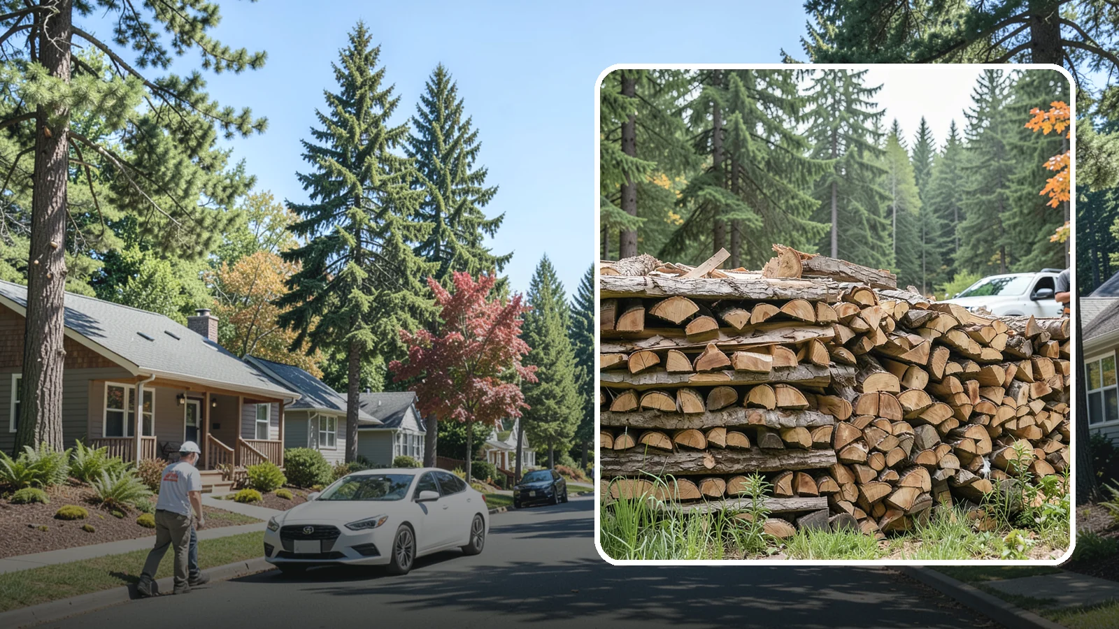Indoor Firewood Stocking in Orting, Pierce County, WA - We keep a tidy indoor supply of firewood stocked near your stove or fireplace so a dry load is always within arm's reach.