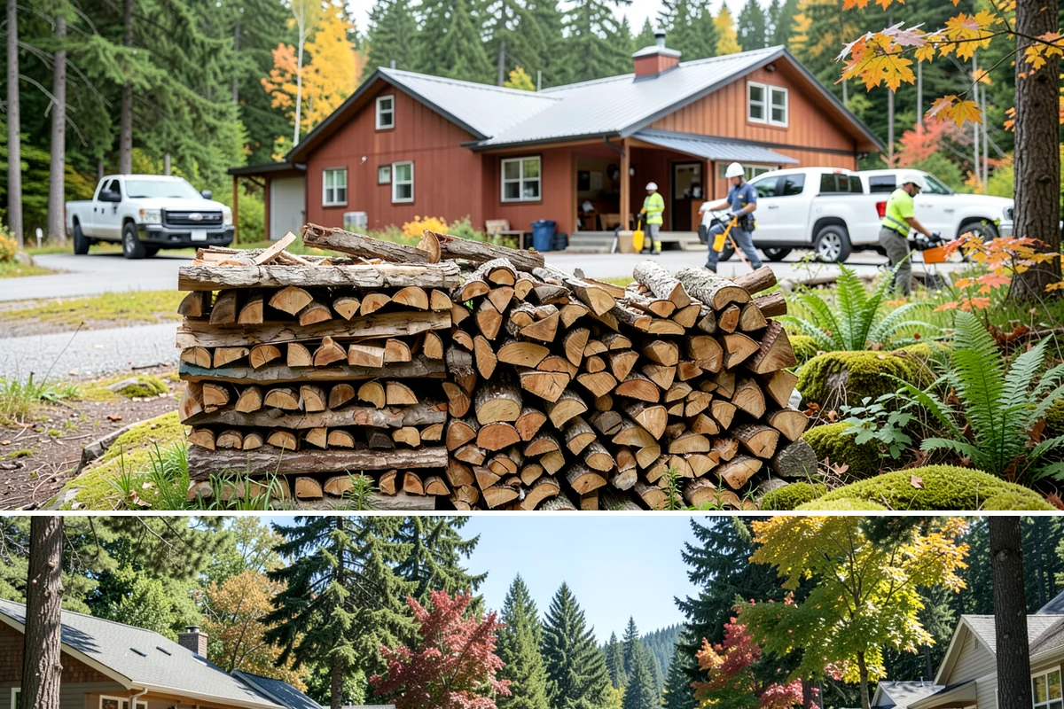 Indoor Firewood Stocking in Orting, Pierce County, WA - Keep an indoor supply stocked through fall and winter when you burn most often.