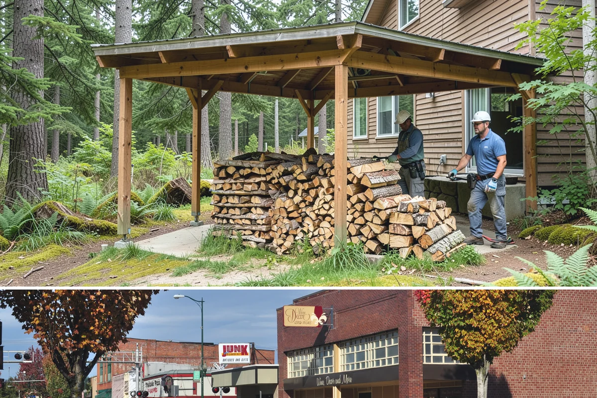 Indoor Firewood Stocking in Puyallup, Pierce County, WA - Keep an indoor supply stocked through fall and winter when you burn most often.