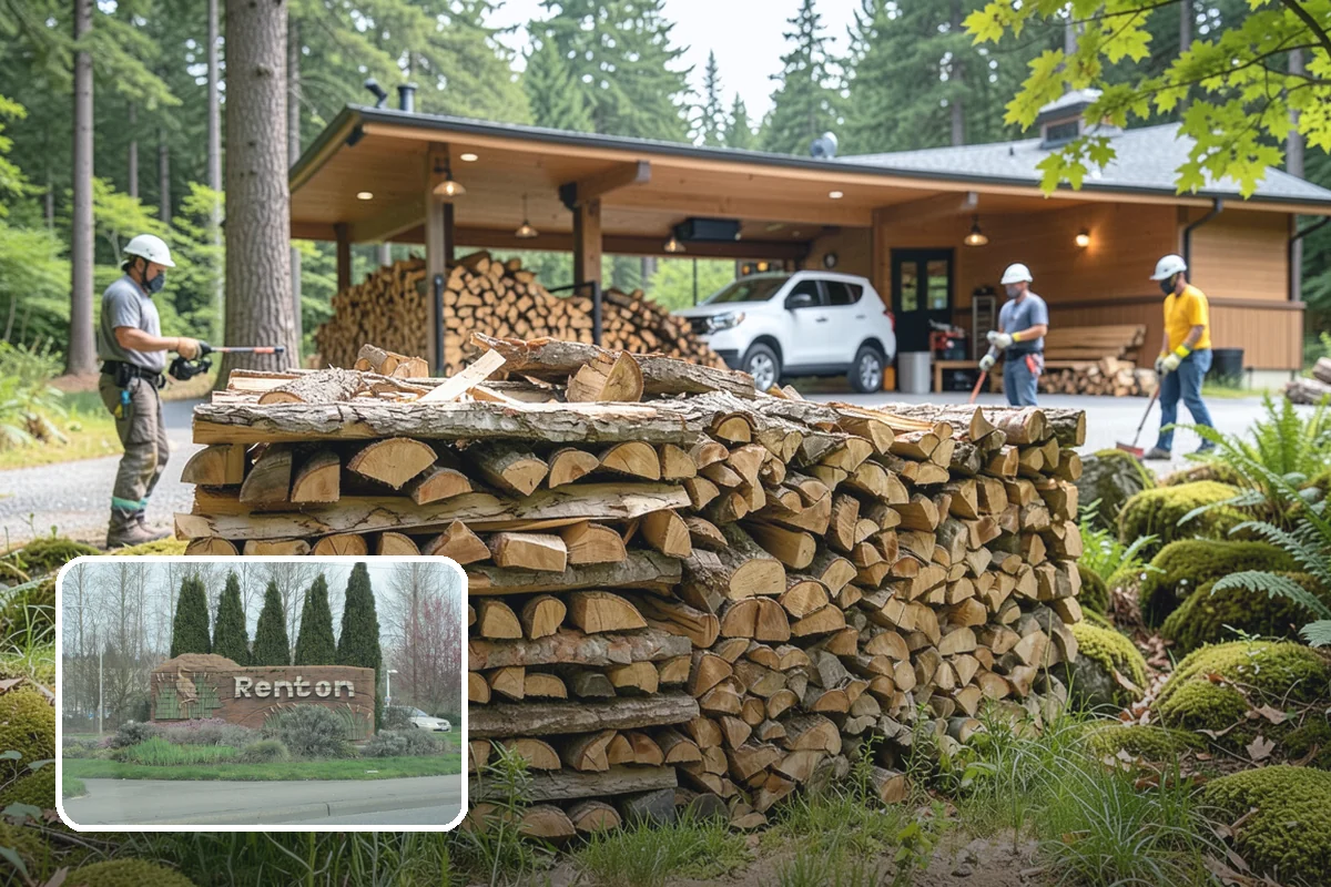 Indoor Firewood Stocking in Renton, King County, WA - Dry, ready wood always waiting by the fire