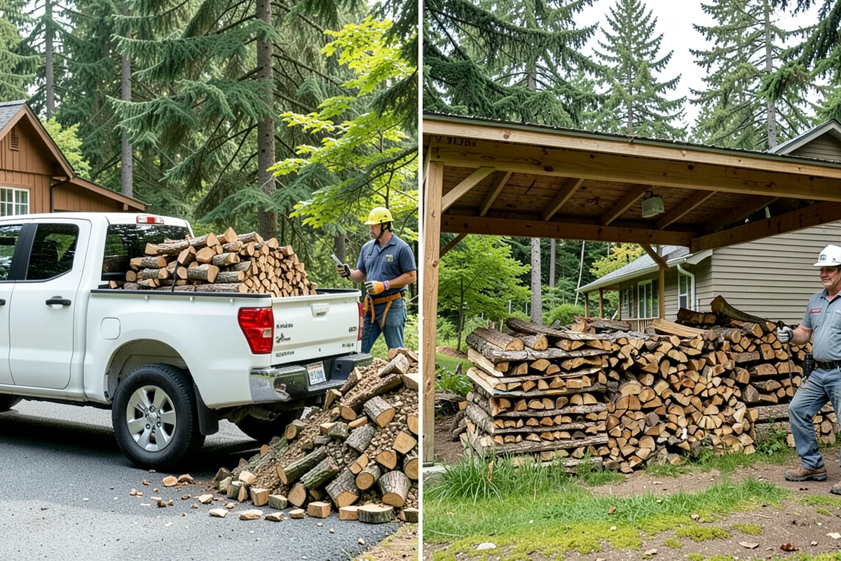 Indoor Firewood Stocking in SeaTac, WA - Choose an indoor rack or hearth location