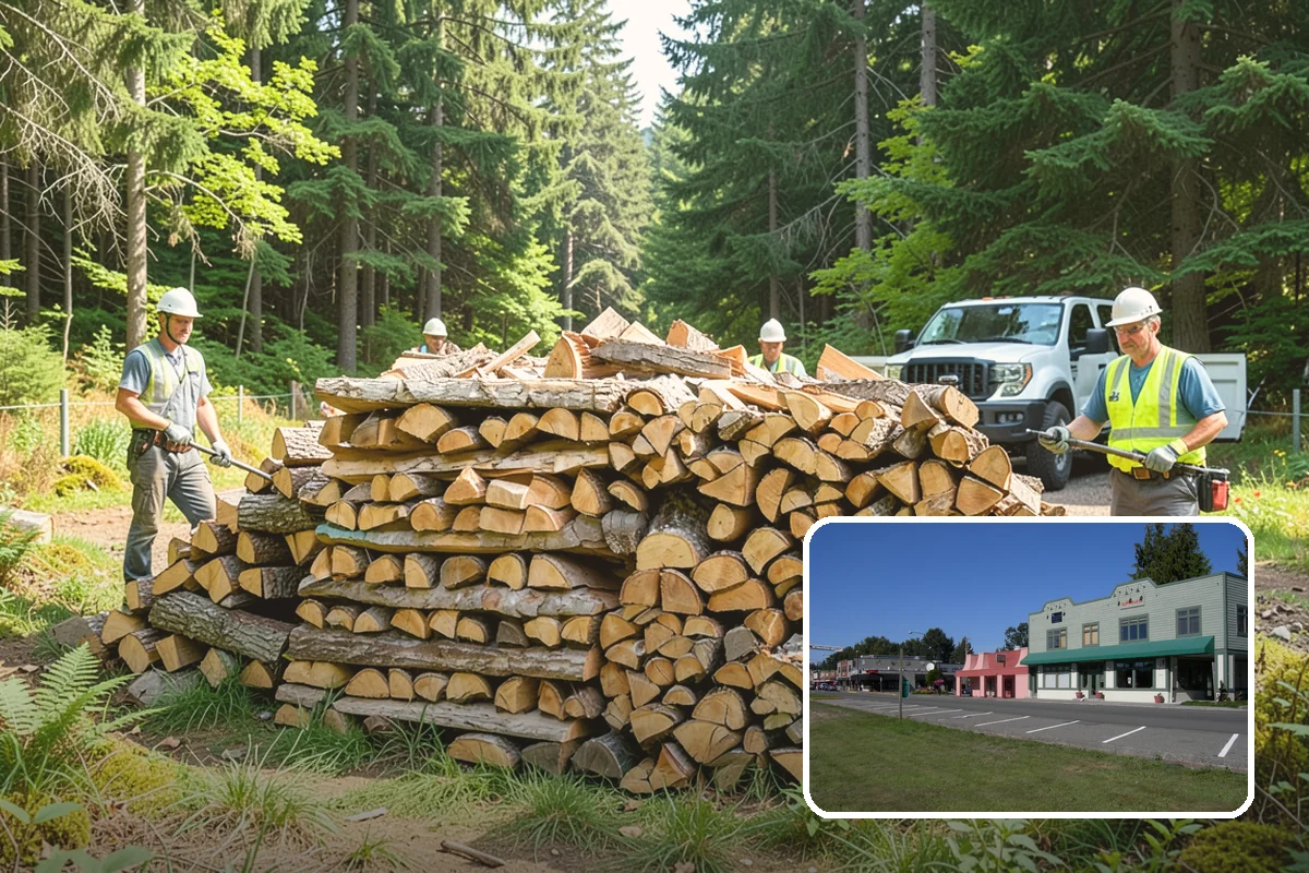 Indoor Firewood Stocking in Snoqualmie, King County, WA - Dry, ready wood always waiting by the fire
