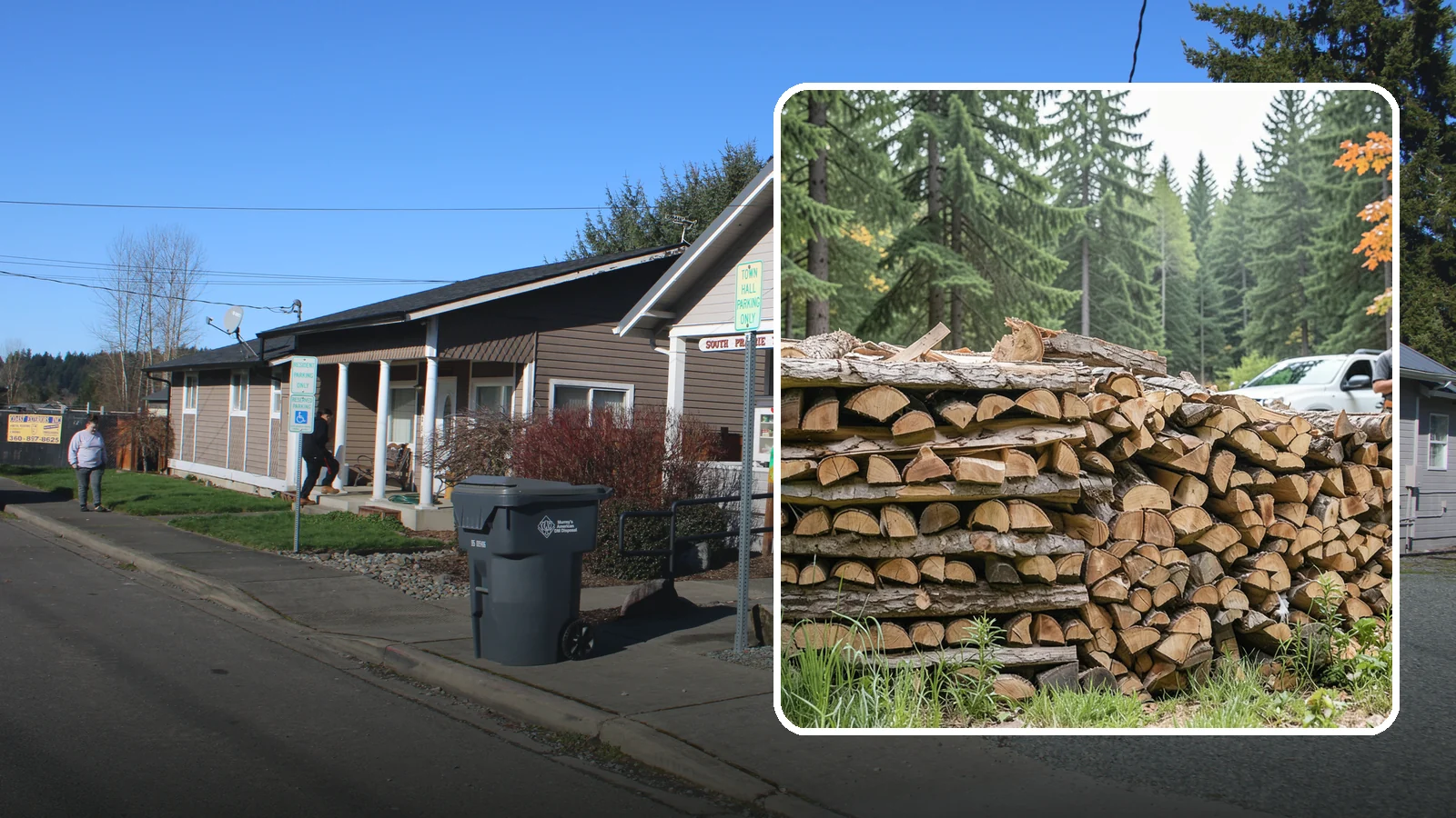 Indoor Firewood Stocking in South Prairie, Pierce County, WA - We keep a tidy indoor supply of firewood stocked near your stove or fireplace so a dry load is always within arm's reach.