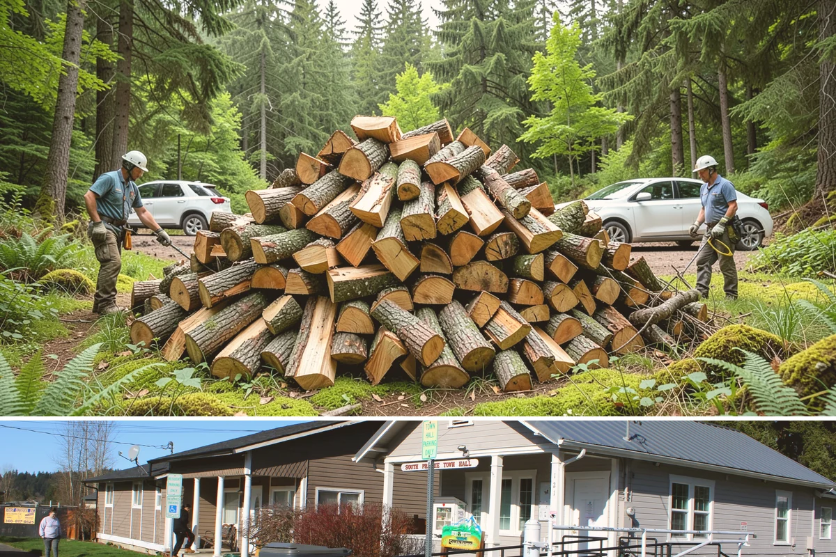 Indoor Firewood Stocking in South Prairie, Pierce County, WA - Keep an indoor supply stocked through fall and winter when you burn most often.