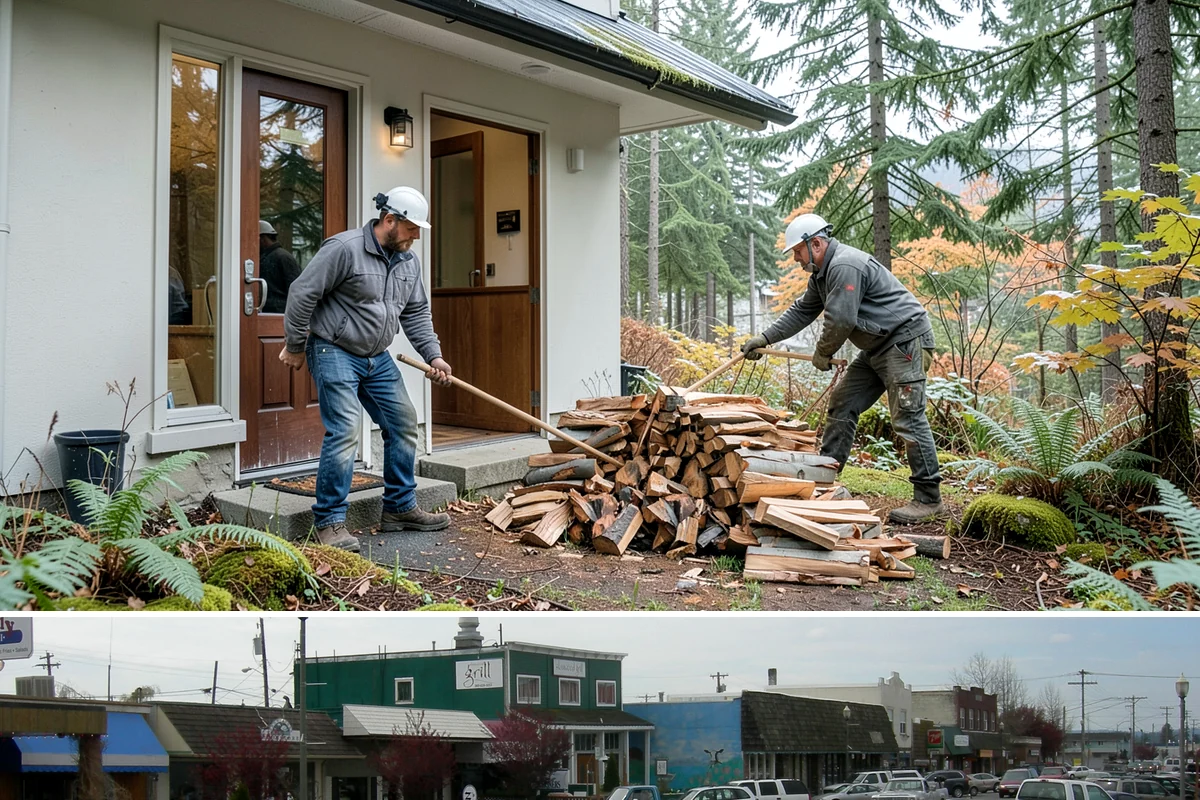 Indoor Firewood Stocking in Stanwood, Snohomish County, WA - Keep an indoor supply stocked through fall and winter when you burn most often.