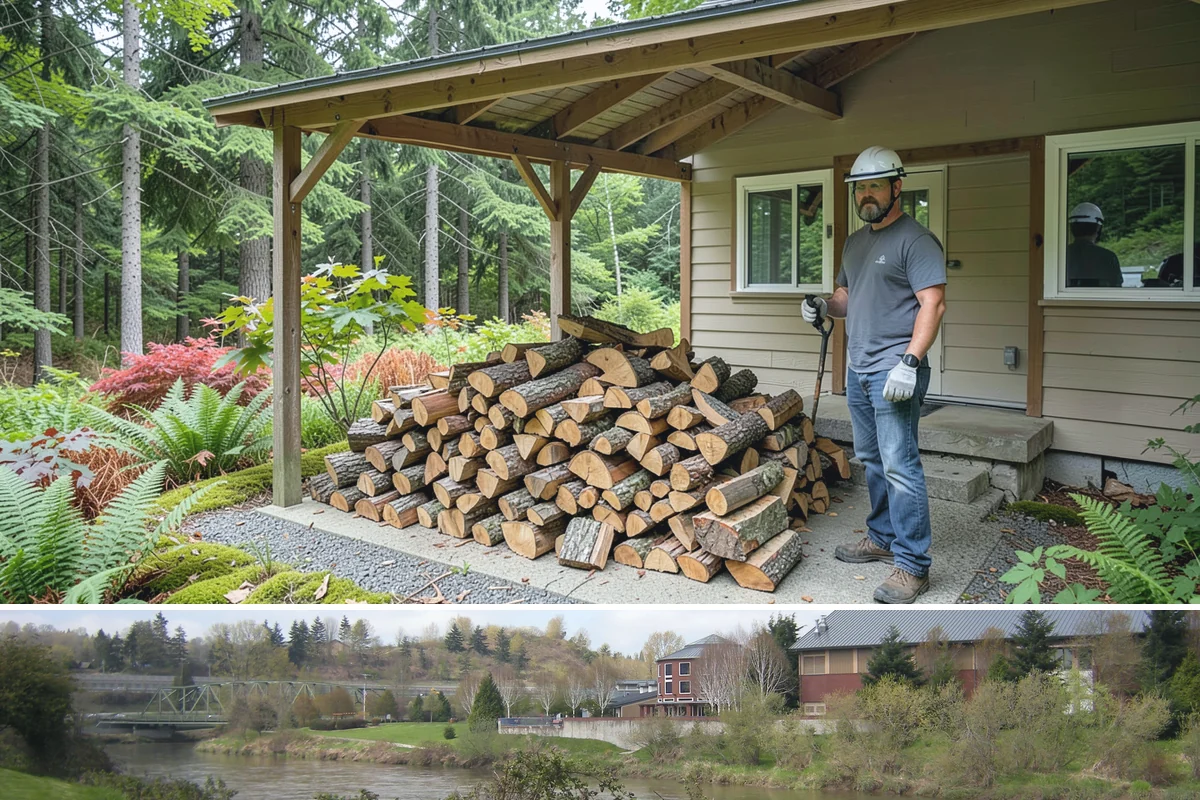 Indoor Firewood Stocking in Tukwila, King County, WA - Keep an indoor supply stocked through fall and winter when you burn most often.