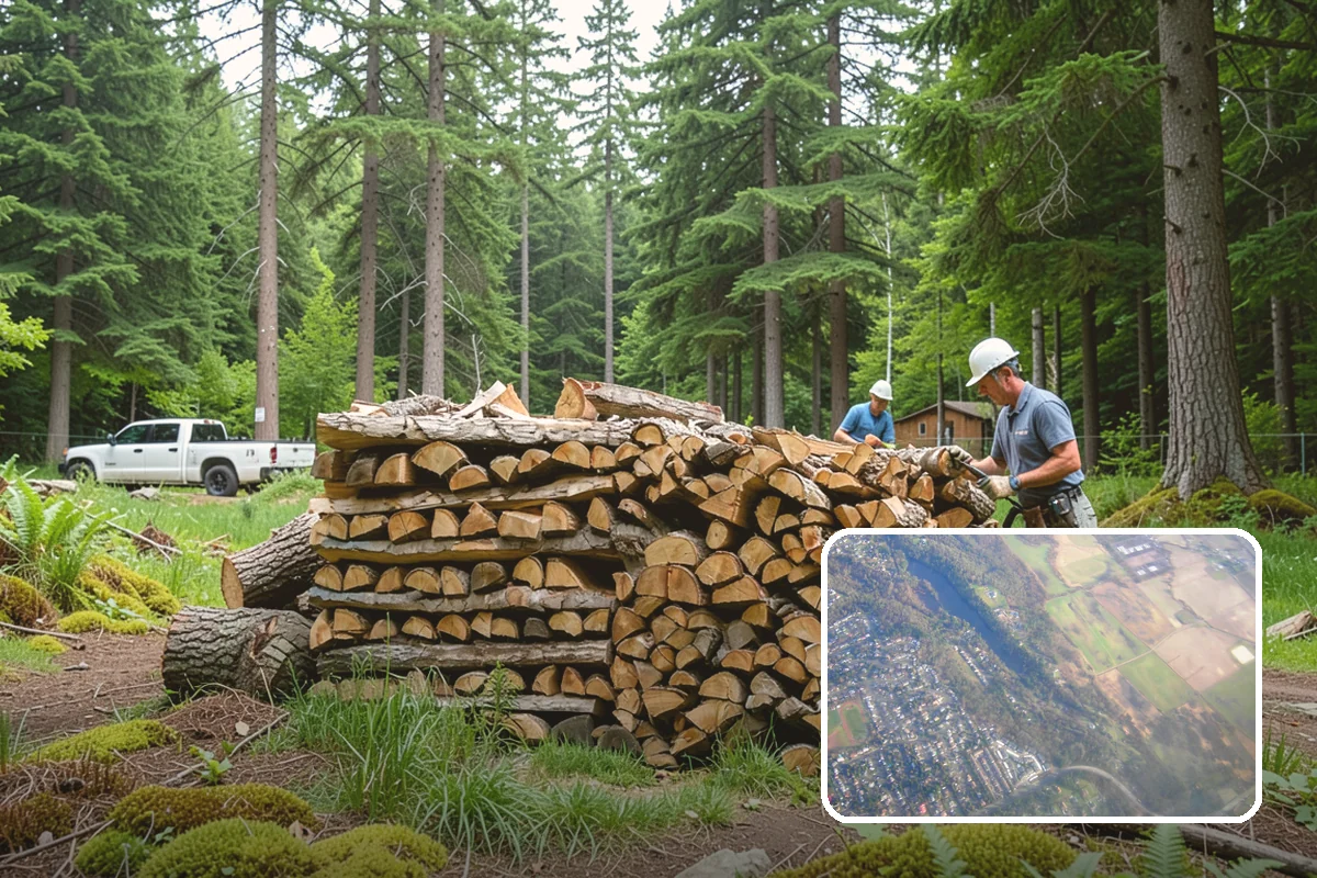 Kiln-Dried Firewood in Algona, King County, WA - Extremely low moisture for instant, reliable lighting