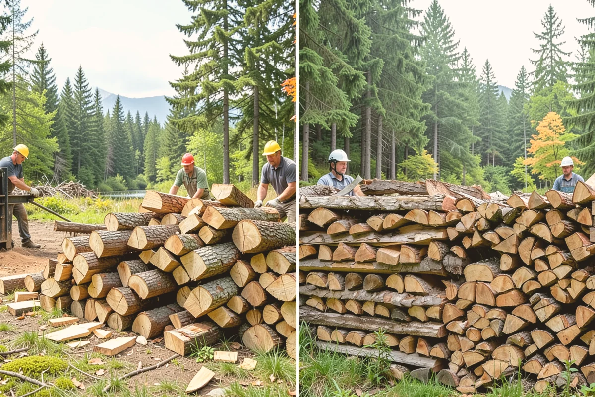 Kiln-Dried Firewood in Bellevue, King County, WA - Seasoned wood is loaded into our drying kiln