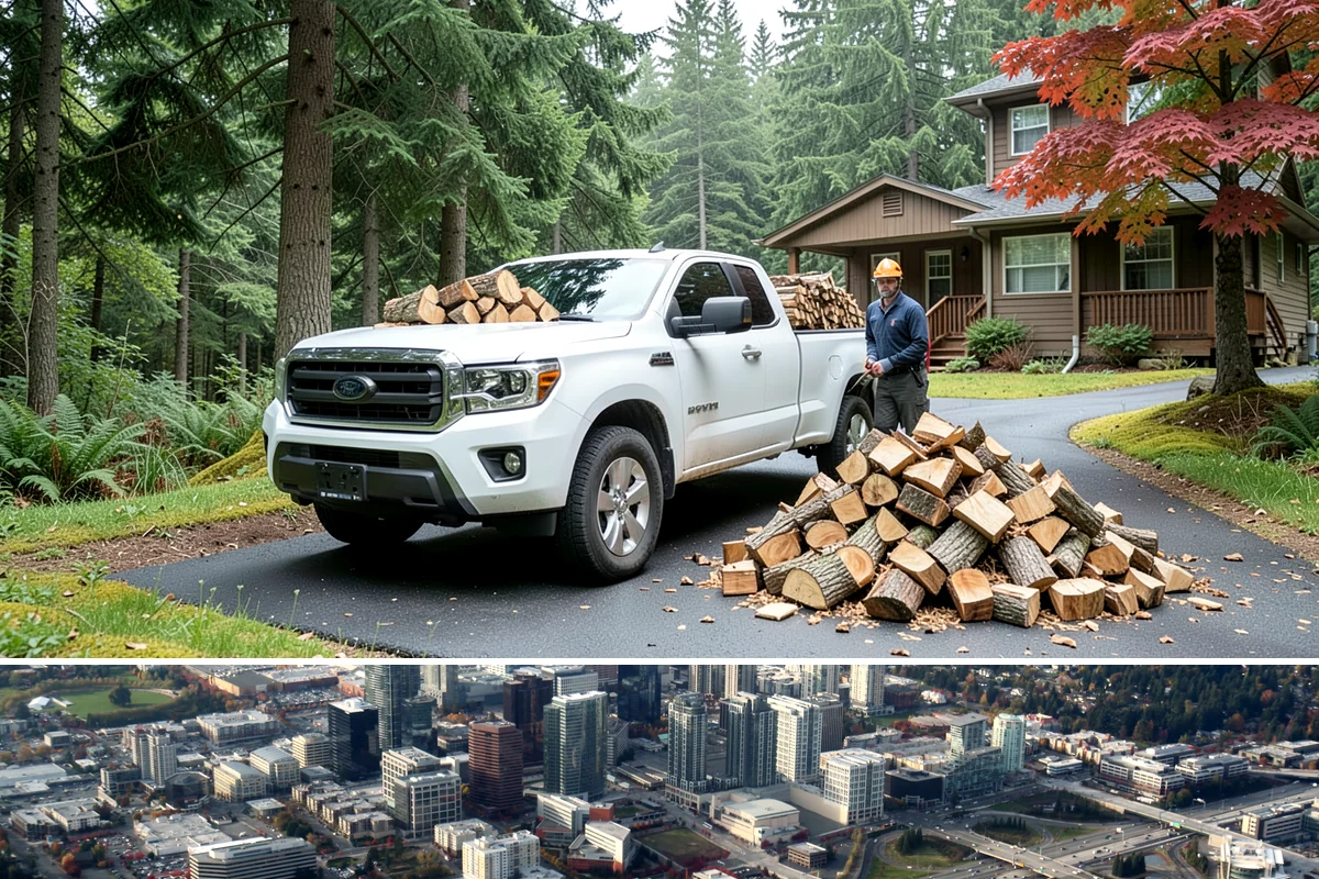 Kiln-Dried Firewood in Bellevue, King County, WA - Kiln-dried wood is available year-round and is especially valuable during the wettest winter months when air-dried wood struggles.