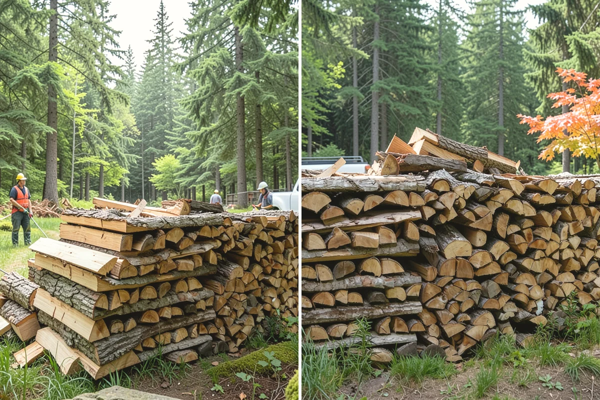 Kiln-Dried Firewood in Black Diamond, King County, WA - Seasoned wood is loaded into our drying kiln