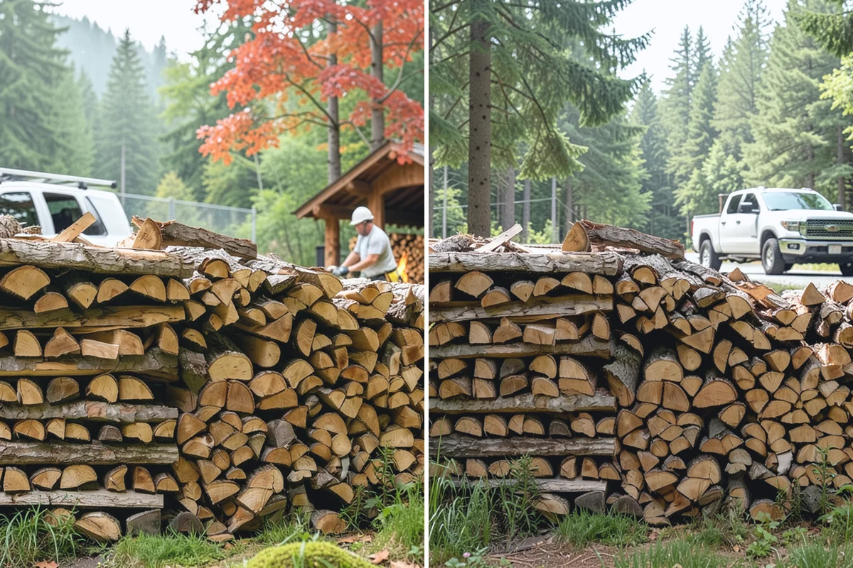 Kiln-Dried Firewood in Bonney Lake, Pierce County, WA - Seasoned wood is loaded into our drying kiln