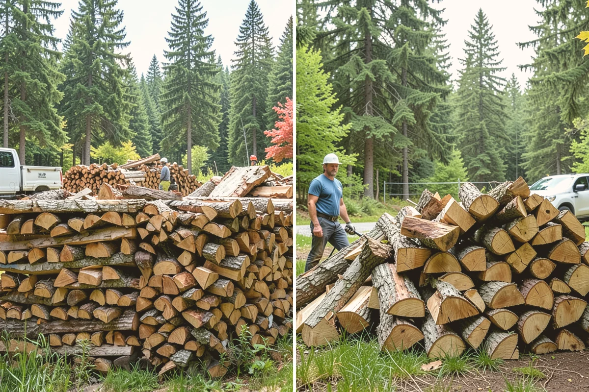 Kiln-Dried Firewood in Bothell, King County, WA - Seasoned wood is loaded into our drying kiln